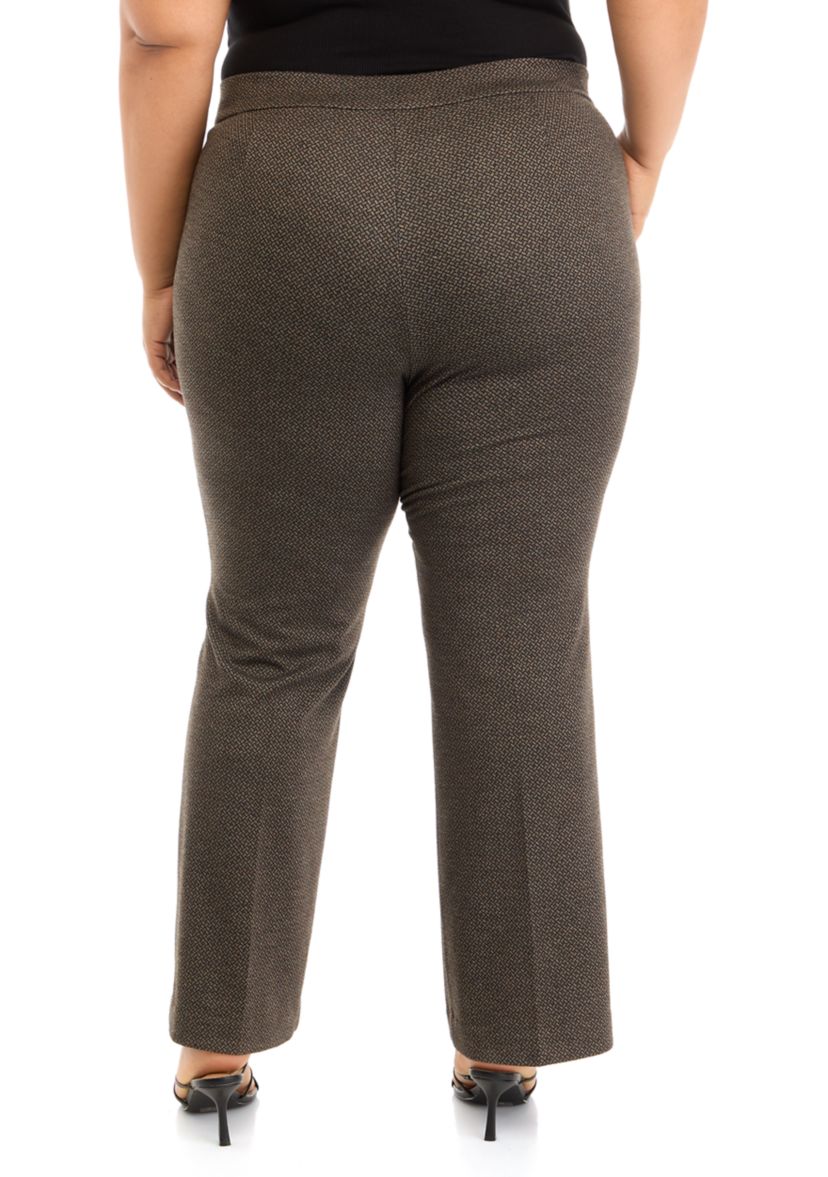 Plus Size Pull On Coin Pocket Bootcut Pants
