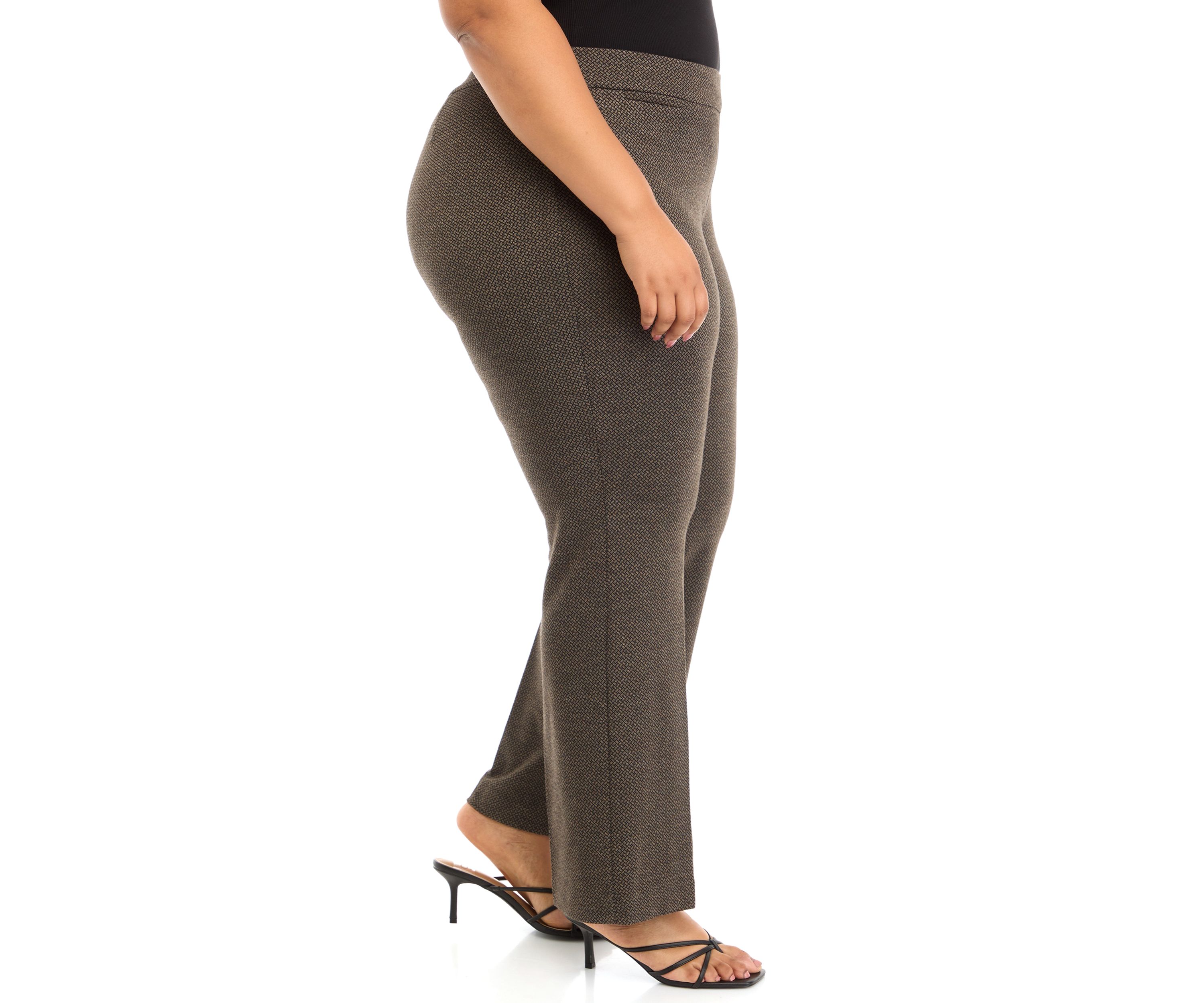 Plus Size Pull On Coin Pocket Bootcut Pants