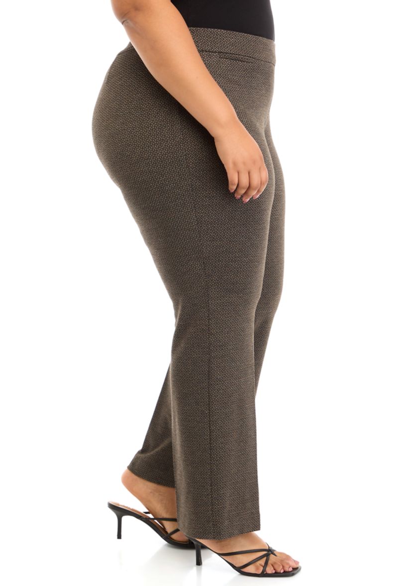 Plus Size Pull On Coin Pocket Bootcut Pants
