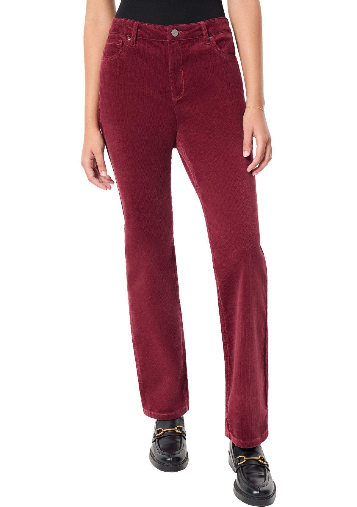 Womens Lexington Straight Leg Corduroy Jeans