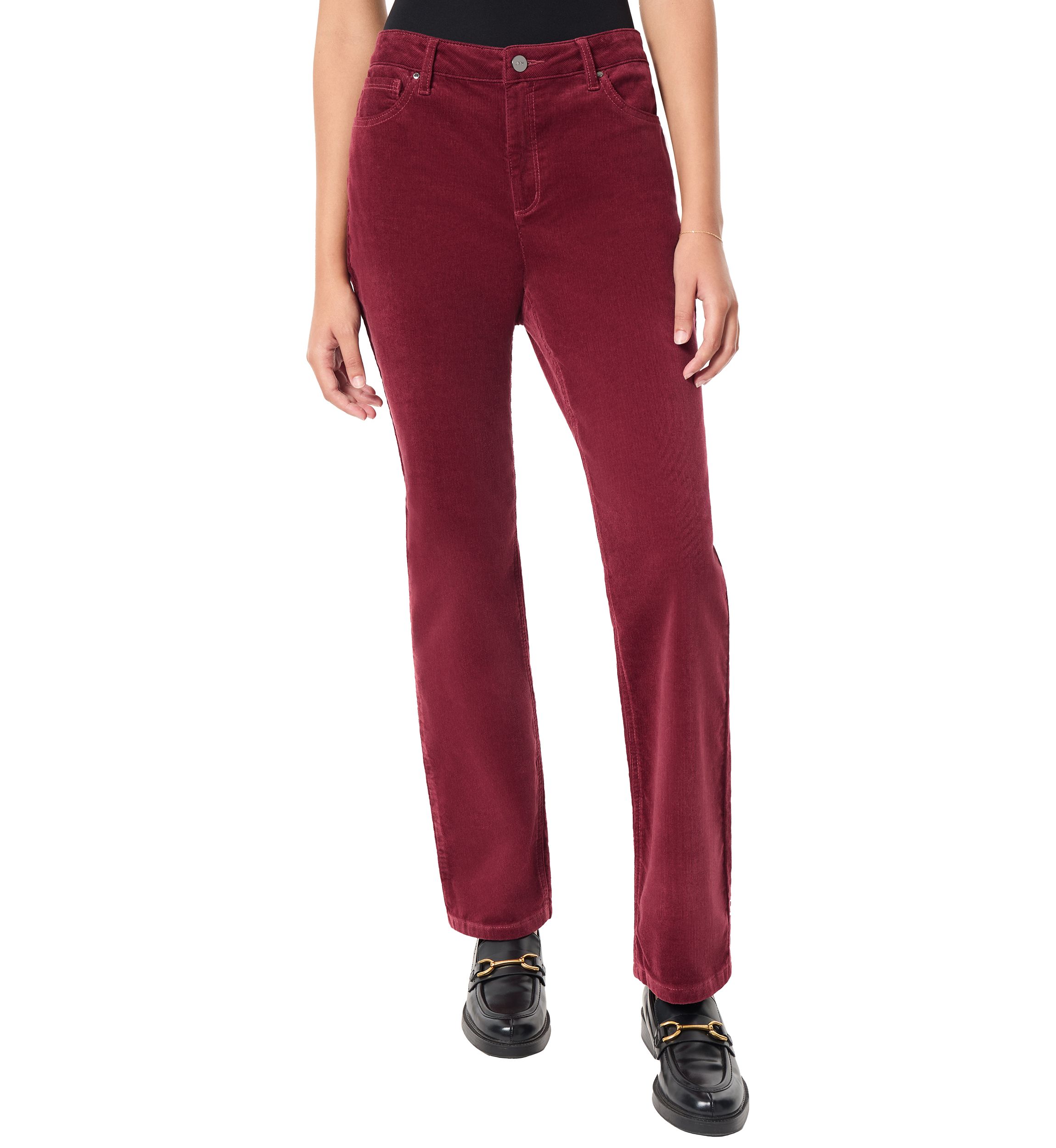 Petite Lexington Straight Leg Corduroy Jeans