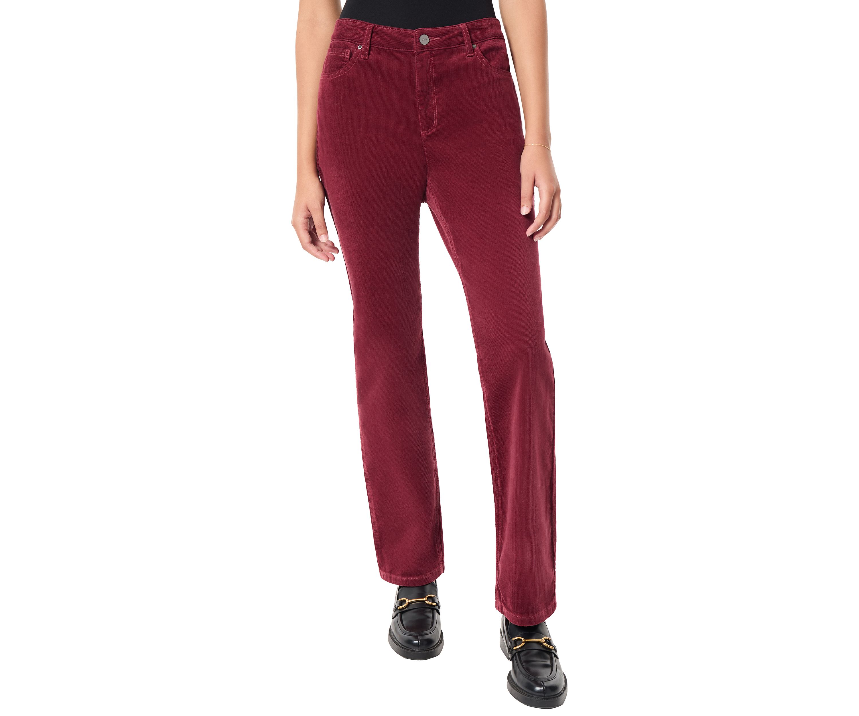 Petite Lexington Straight Leg Corduroy Jeans