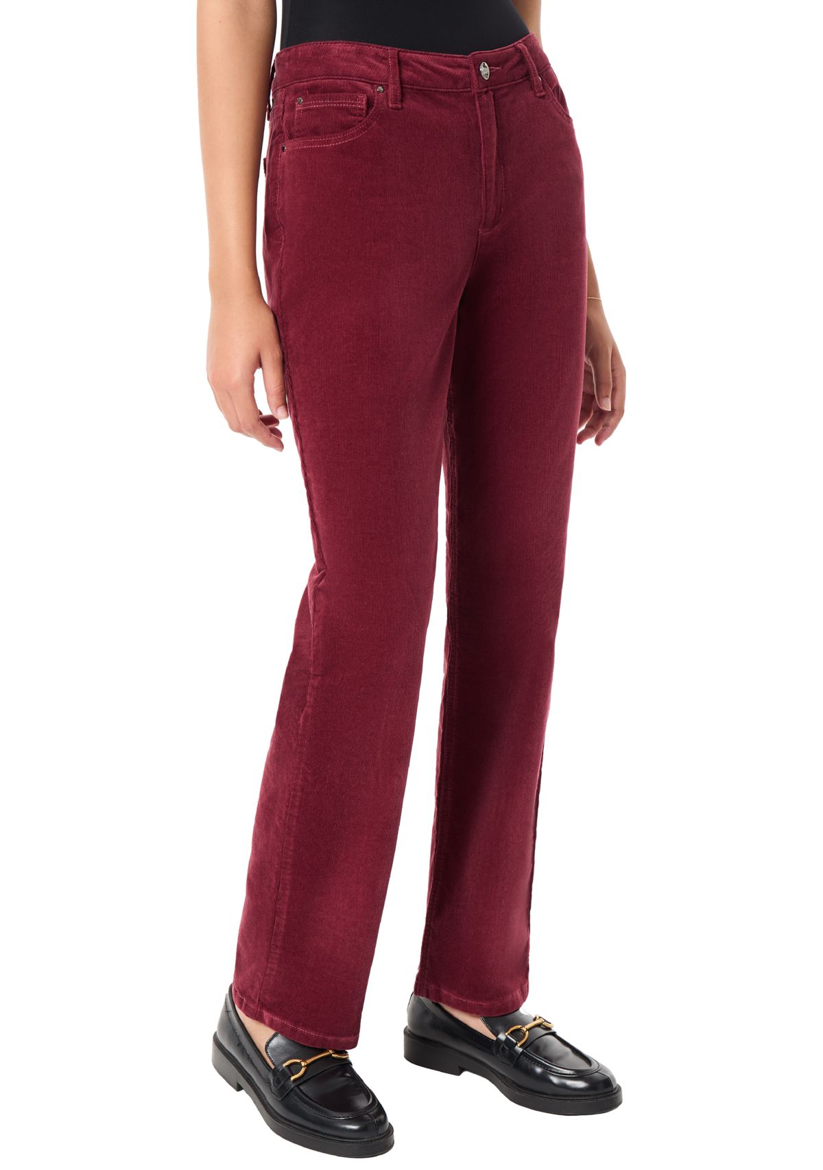 Petite Lexington Straight Leg Corduroy Jeans