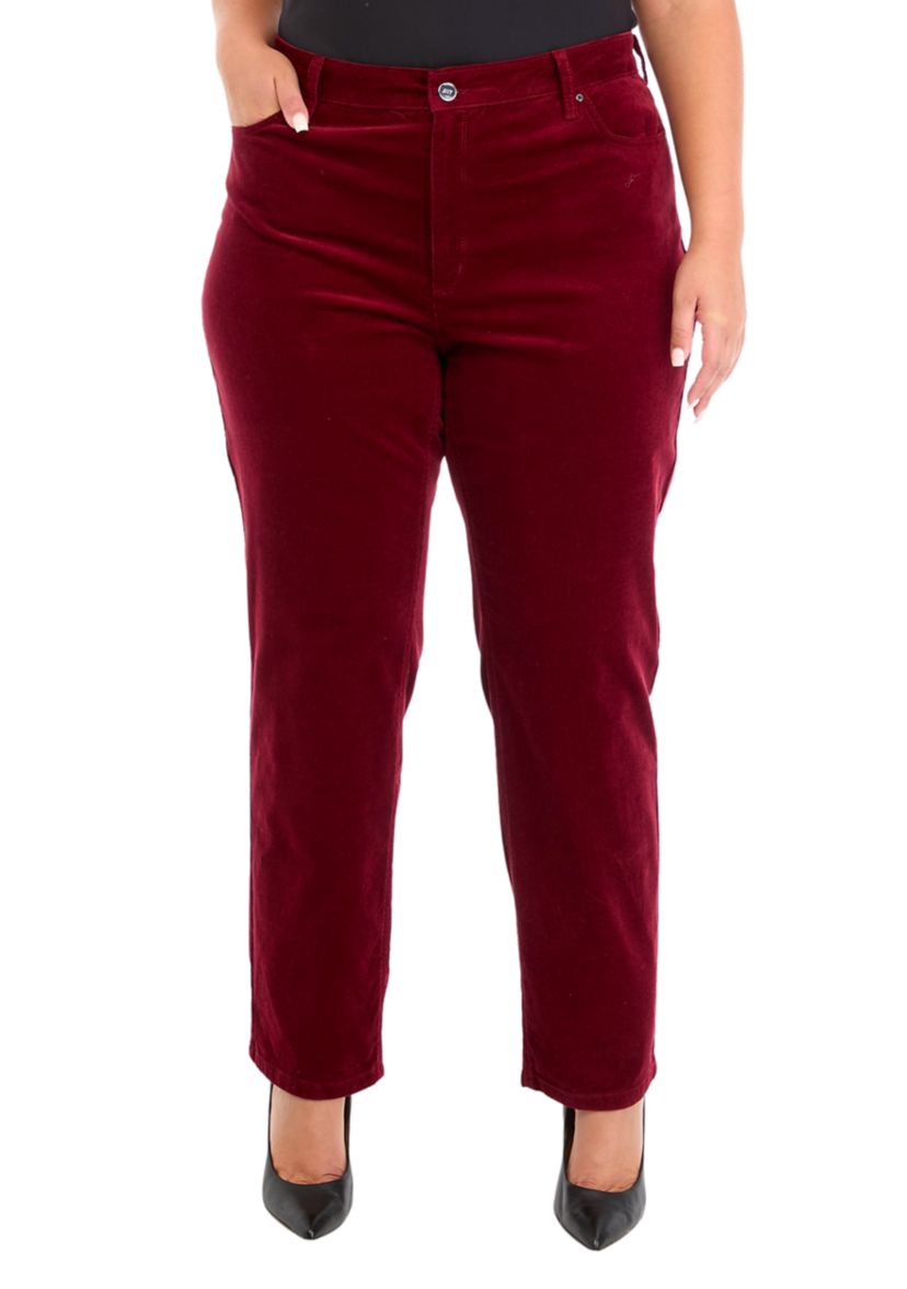 Plus Size Lexington Straight Leg Corduroy Pants