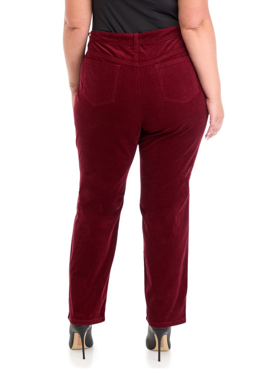 Plus Size Lexington Straight Leg Corduroy Pants
