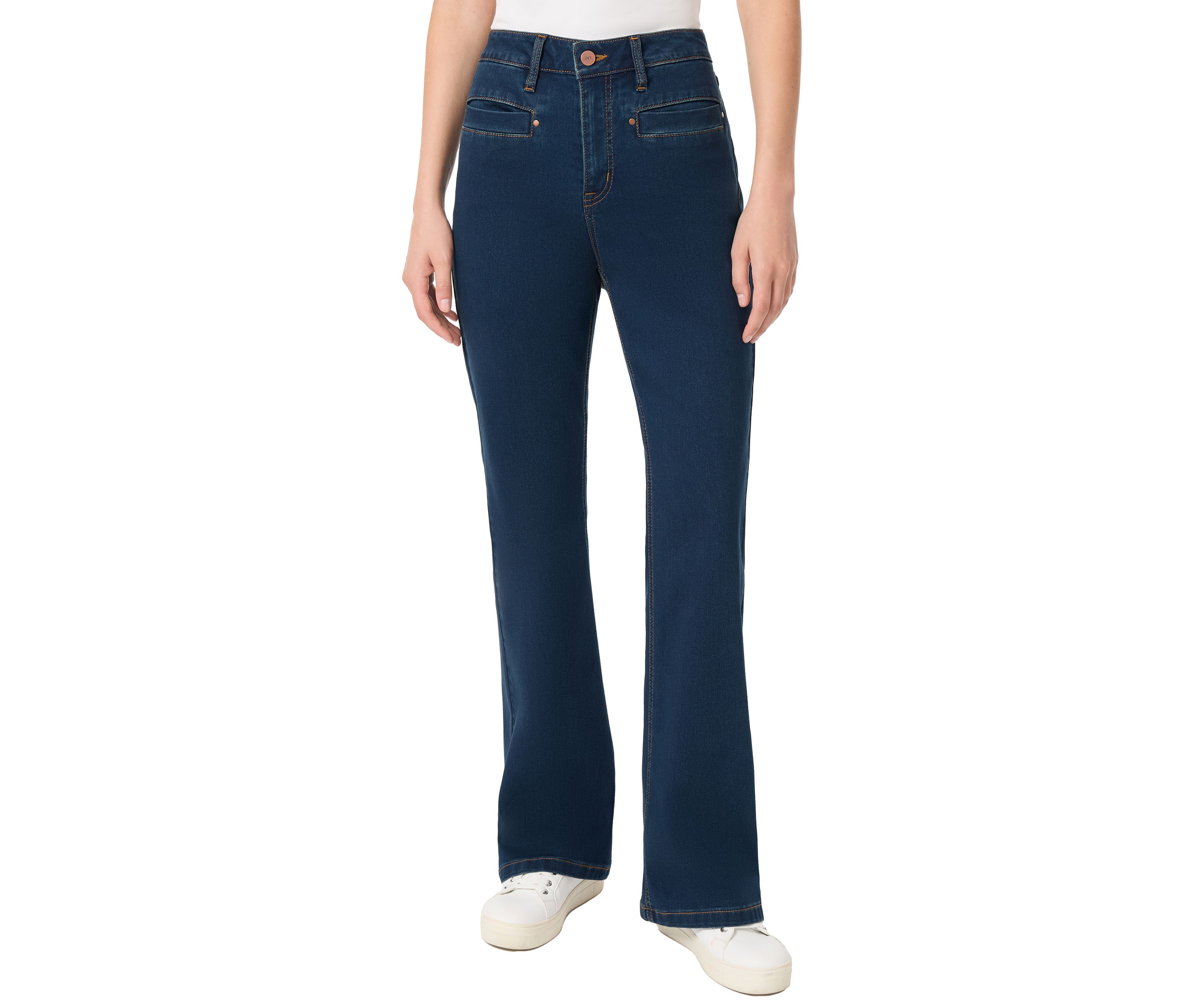 Petite Lexington Flare Jeans with Welt Pockets