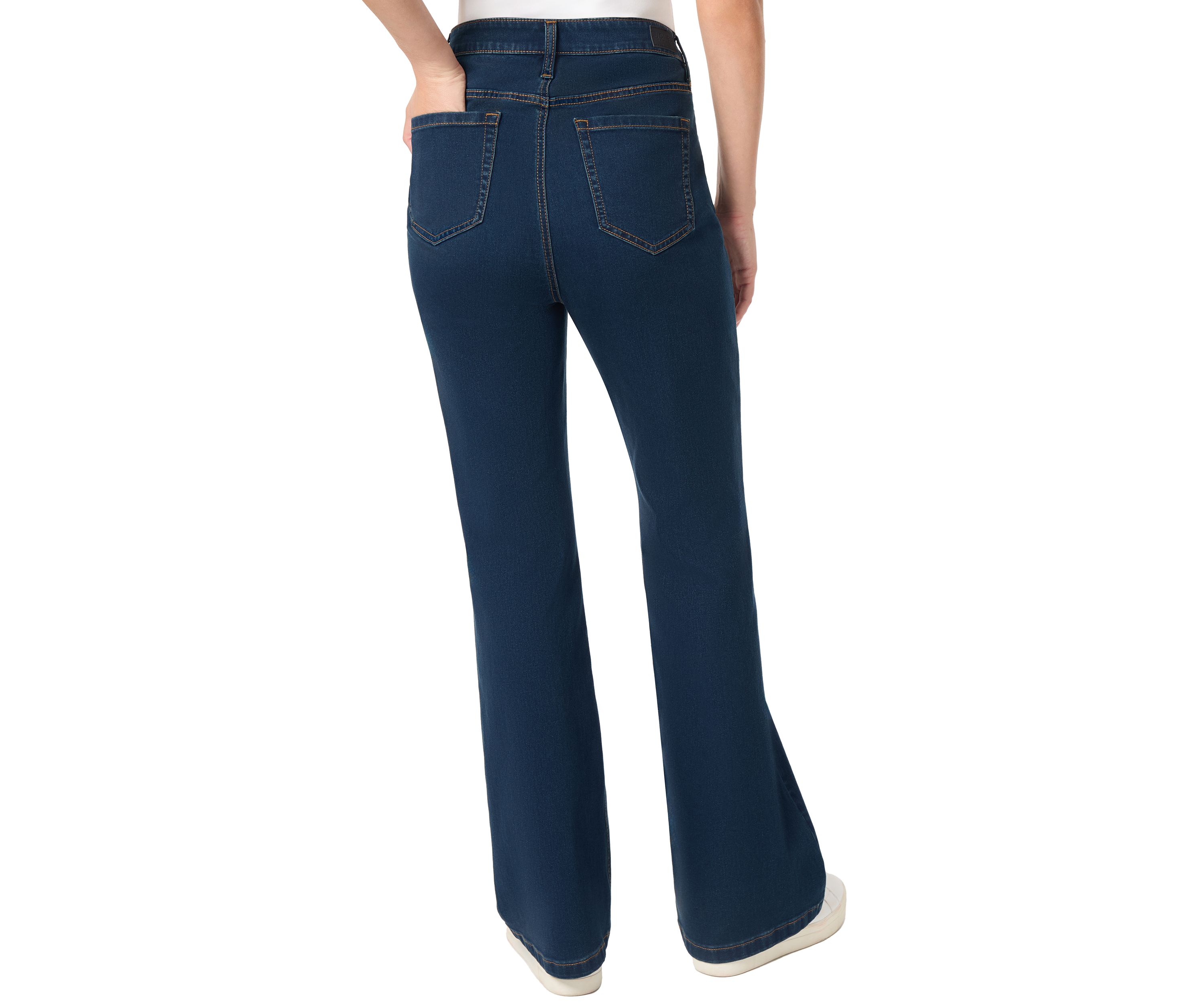 Petite Lexington Flare Jeans with Welt Pockets
