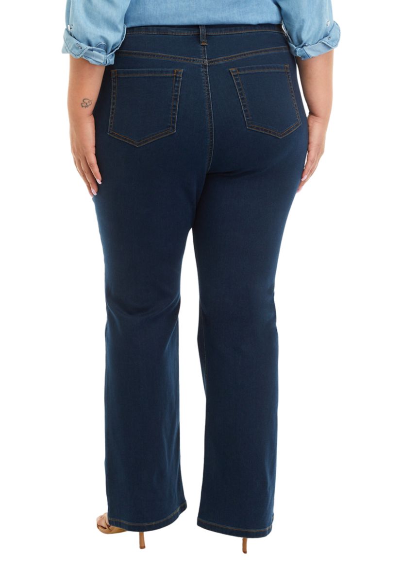 Plus Size Lexington Flare Jeans with Welt Pockets