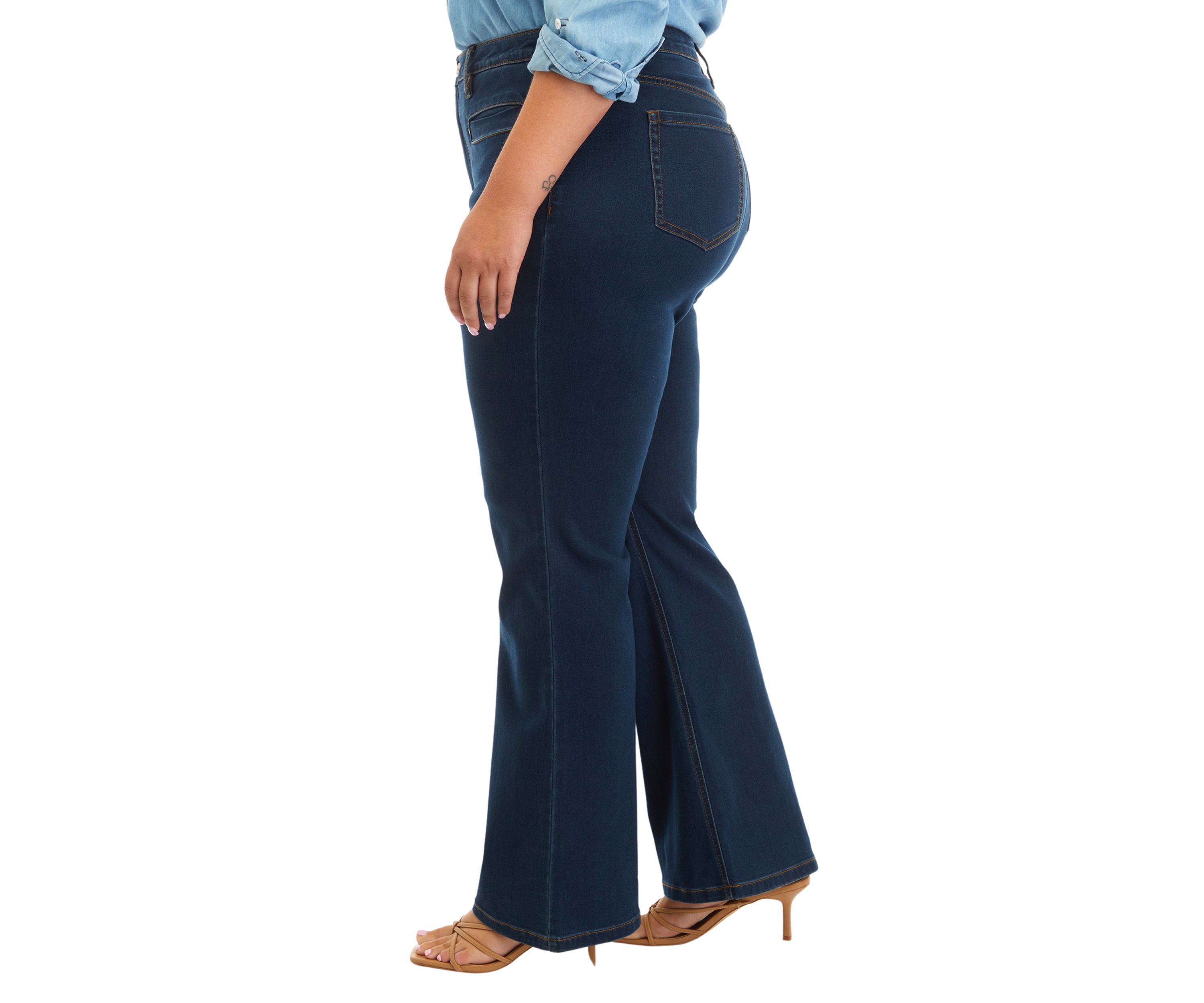 Plus Size Lexington Flare Jeans with Welt Pockets