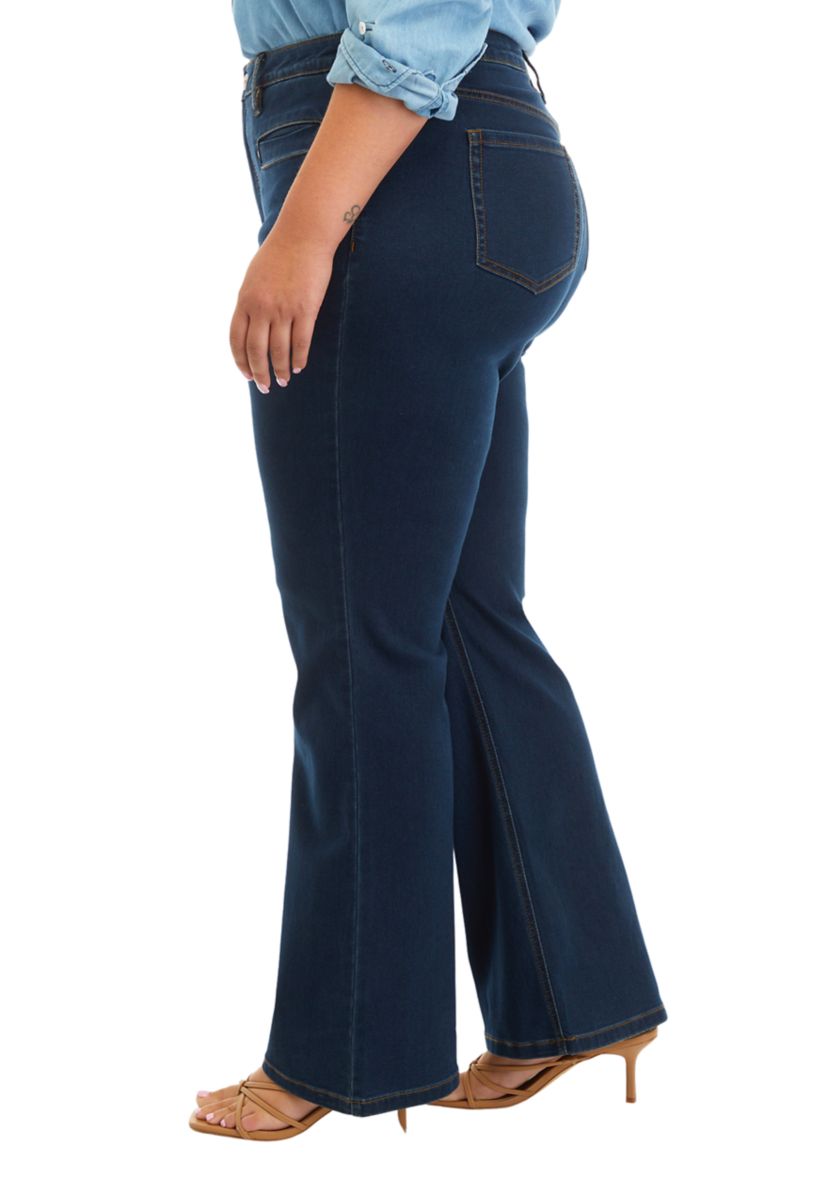 Plus Size Lexington Flare Jeans with Welt Pockets