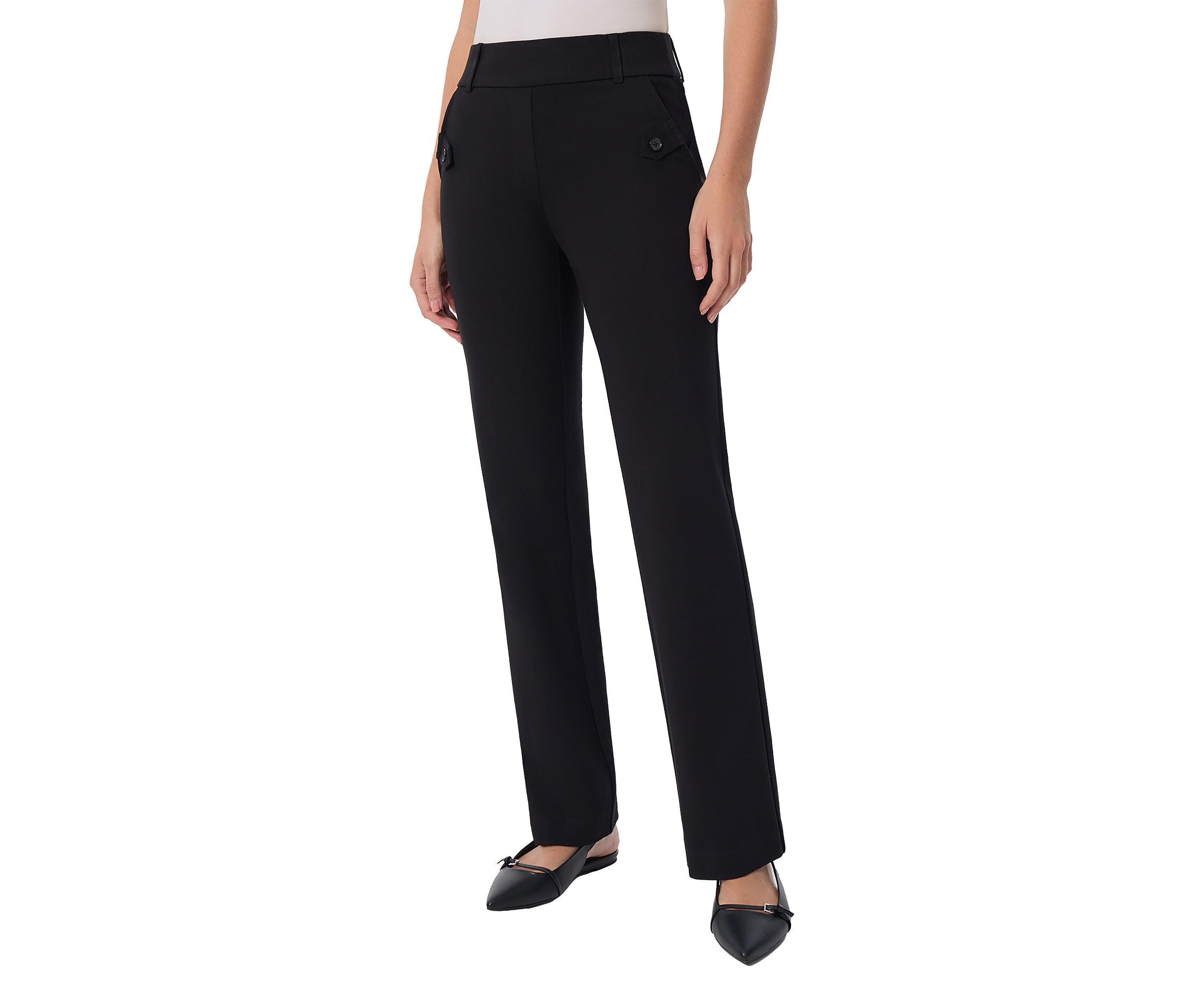 Petite Pull On Slash Pocket Trouser Pants