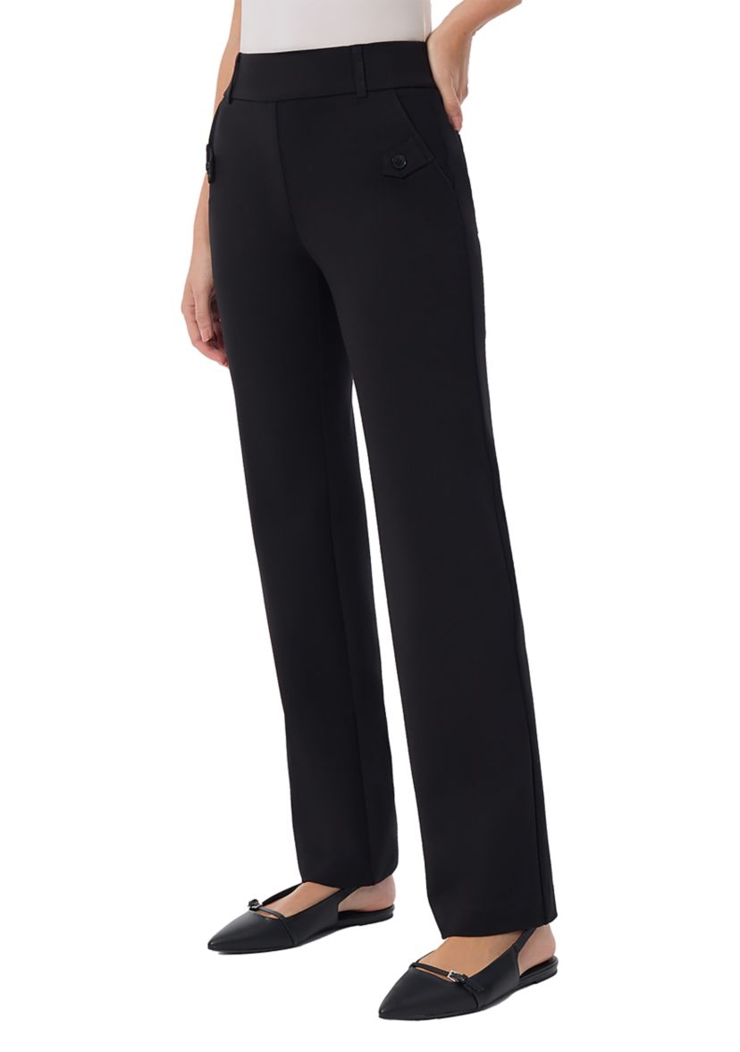 Petite Pull On Slash Pocket Trouser Pants