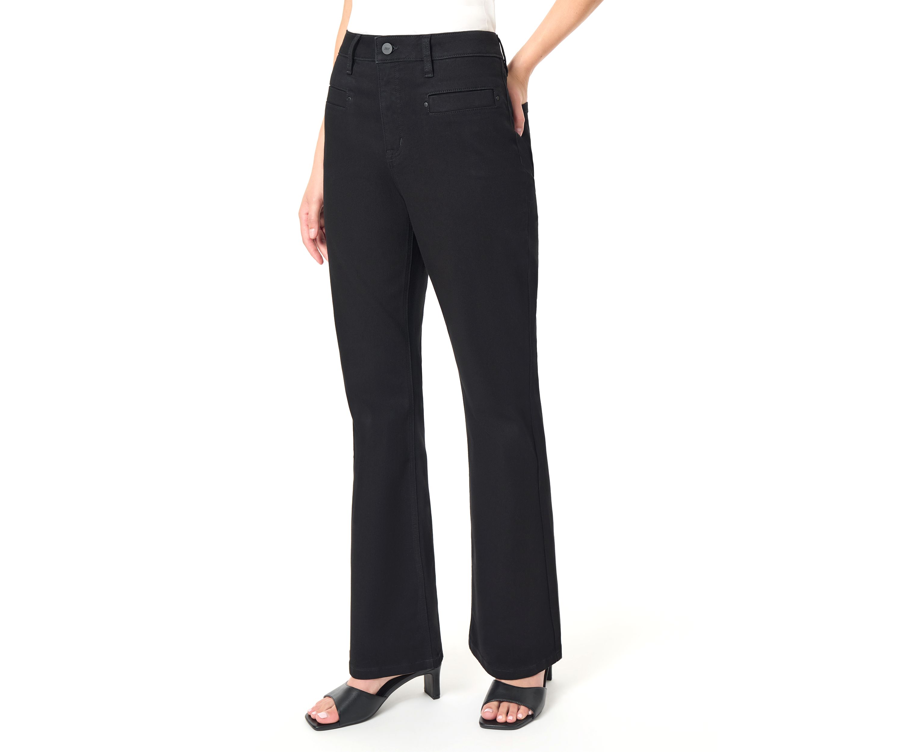 Petite Lexington Flare Jeans with Welt Pockets