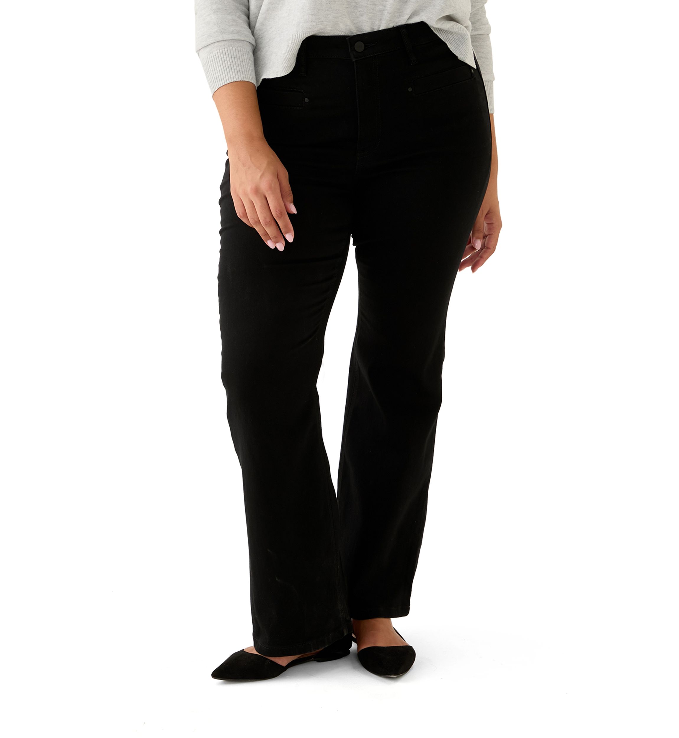 Plus Size Lexington Flare Pants with Welt Pockets