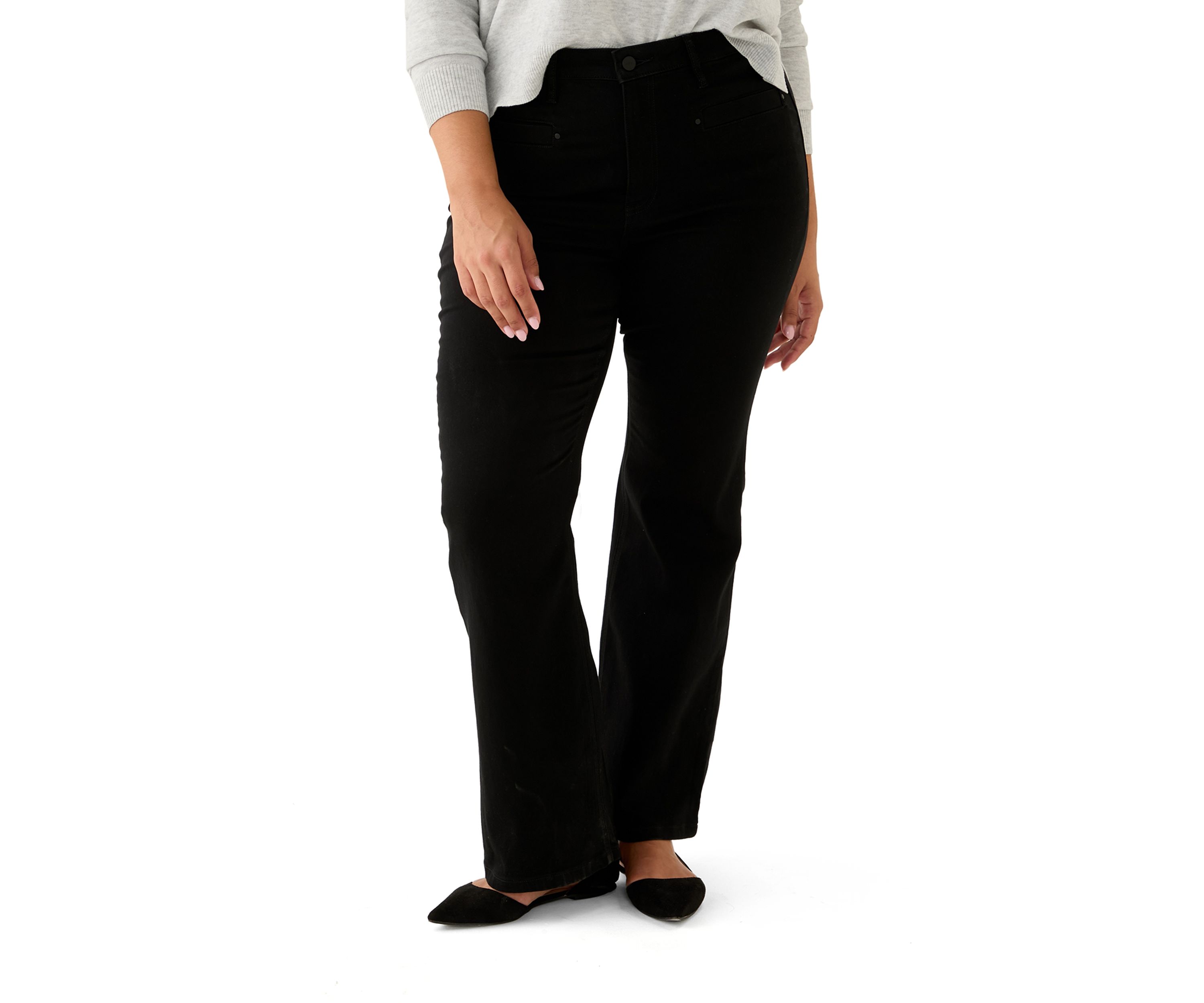 Plus Size Lexington Flare Pants with Welt Pockets