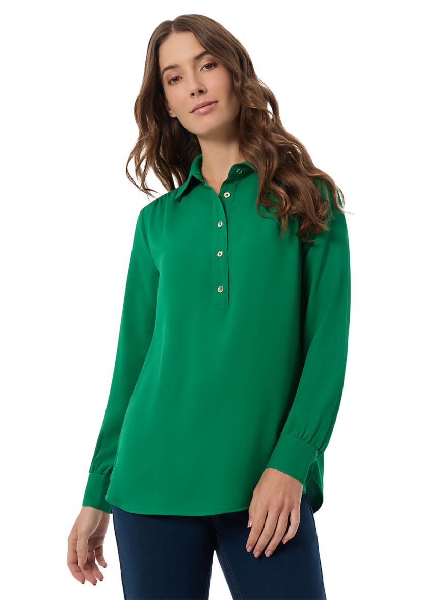 Womens Long Sleeve Button Down Shirt 
