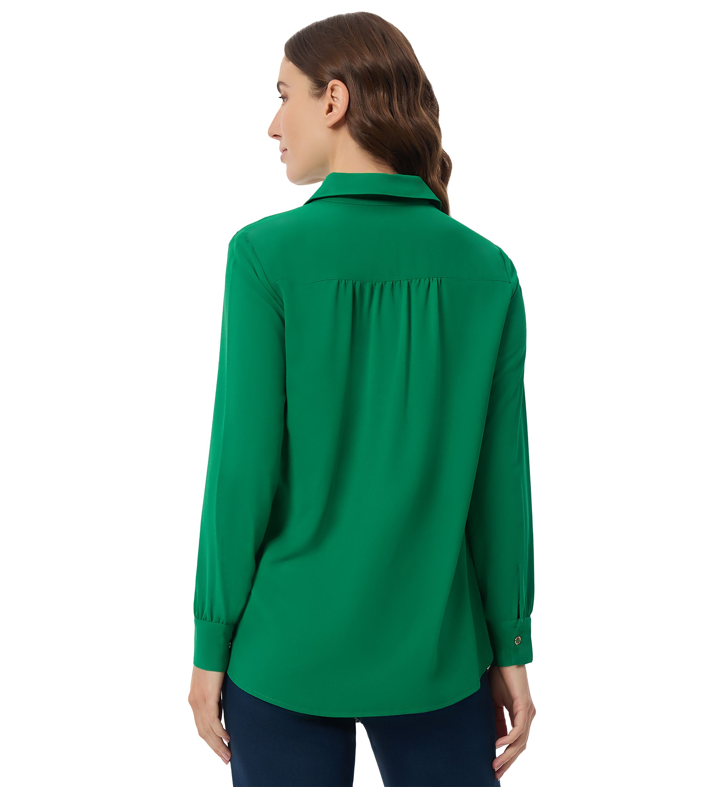 Womens Long Sleeve Button Down Shirt 