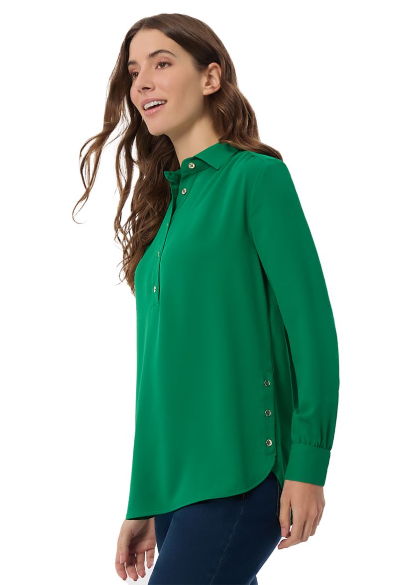 Womens Long Sleeve Button Down Shirt 
