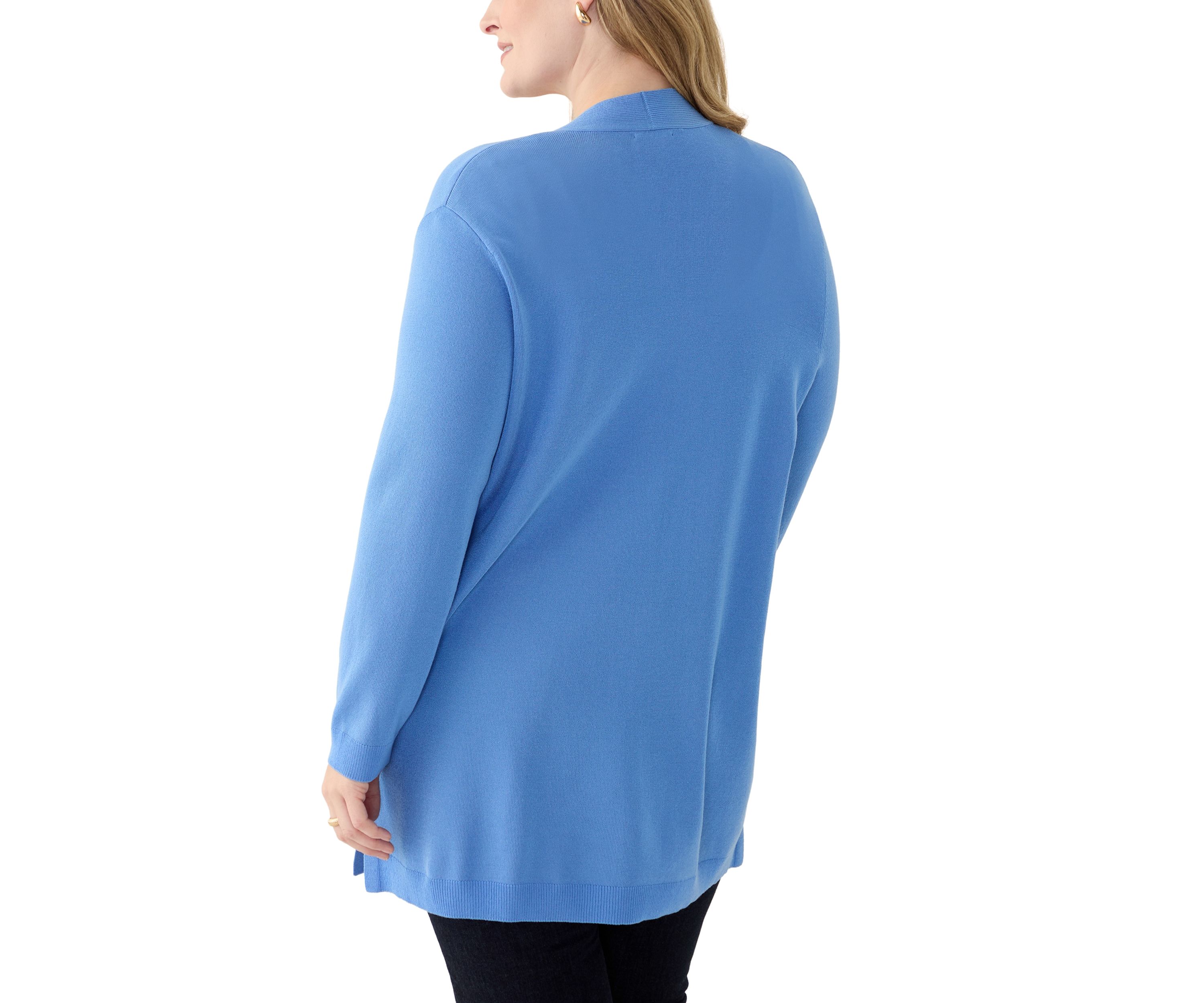 Plus Size Open Front Cardigan 