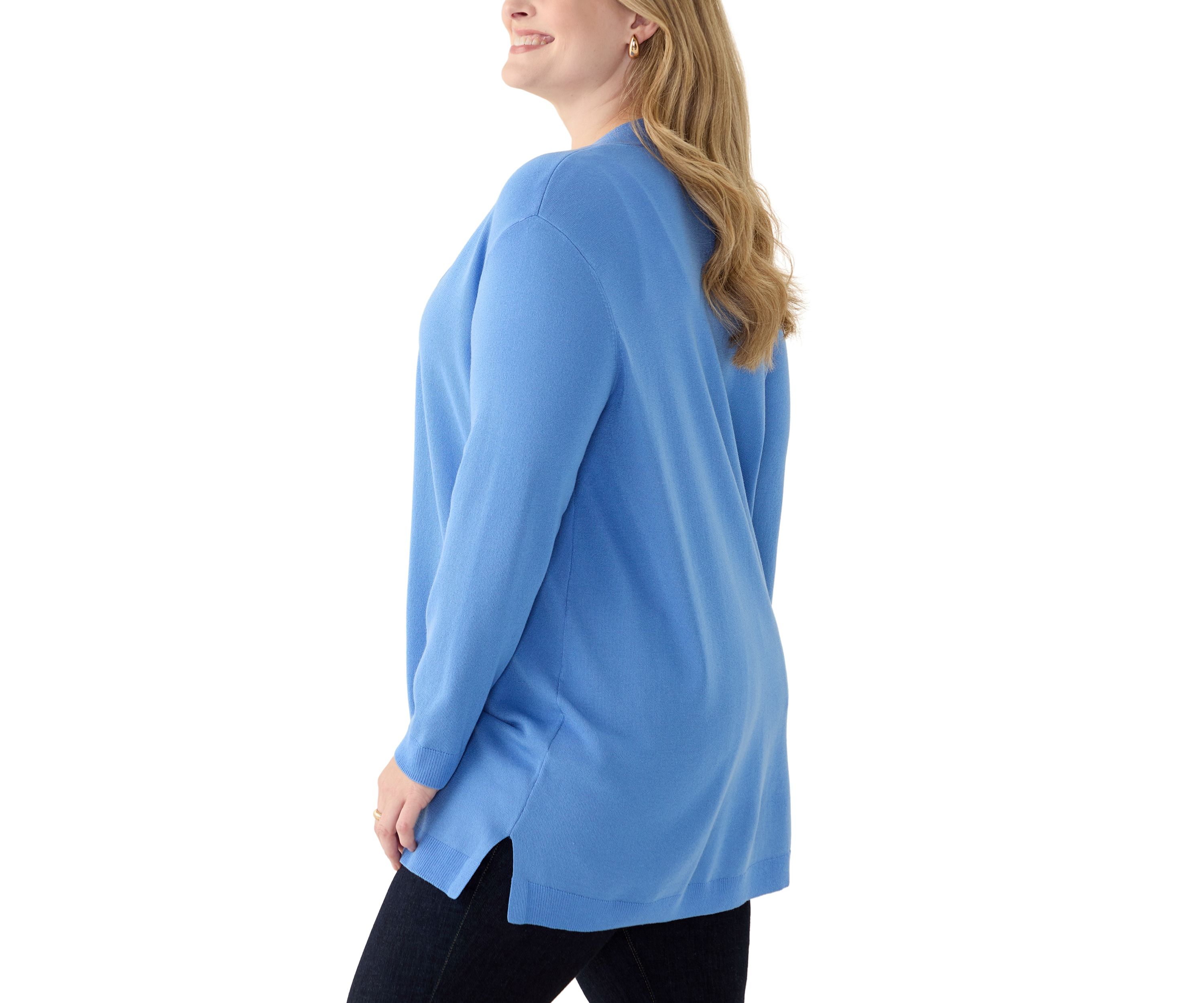 Plus Size Open Front Cardigan 