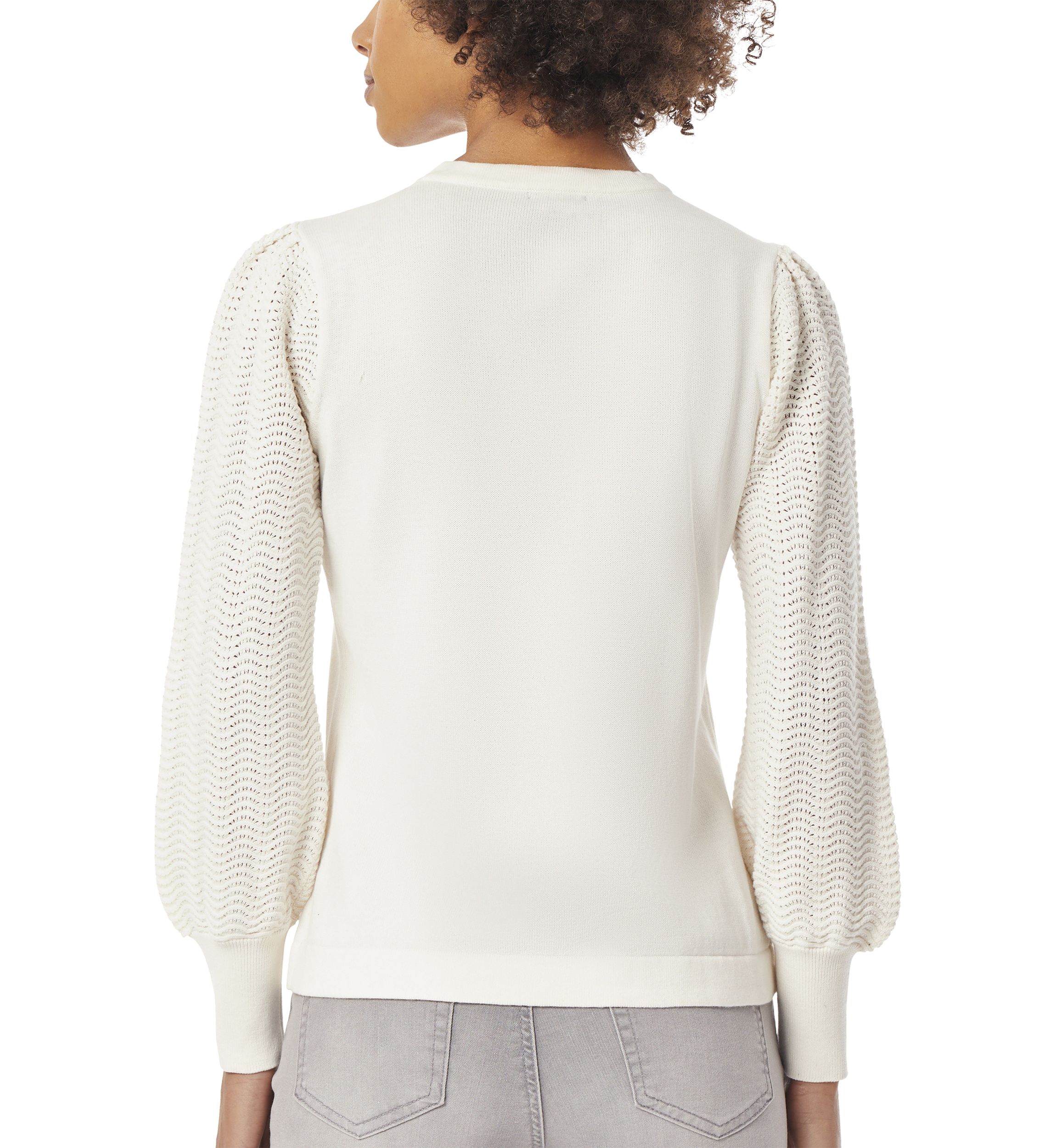 Womens Stitch Sleeve Sweater 