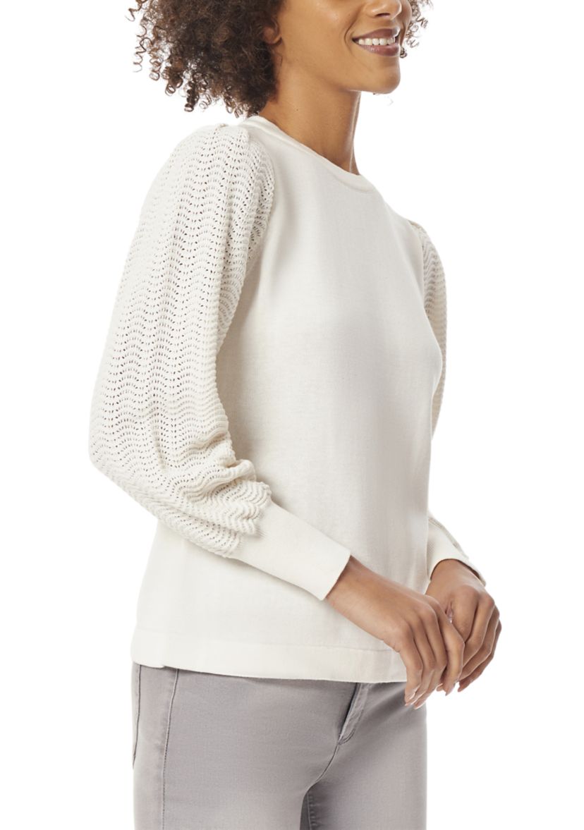 Womens Stitch Sleeve Sweater 