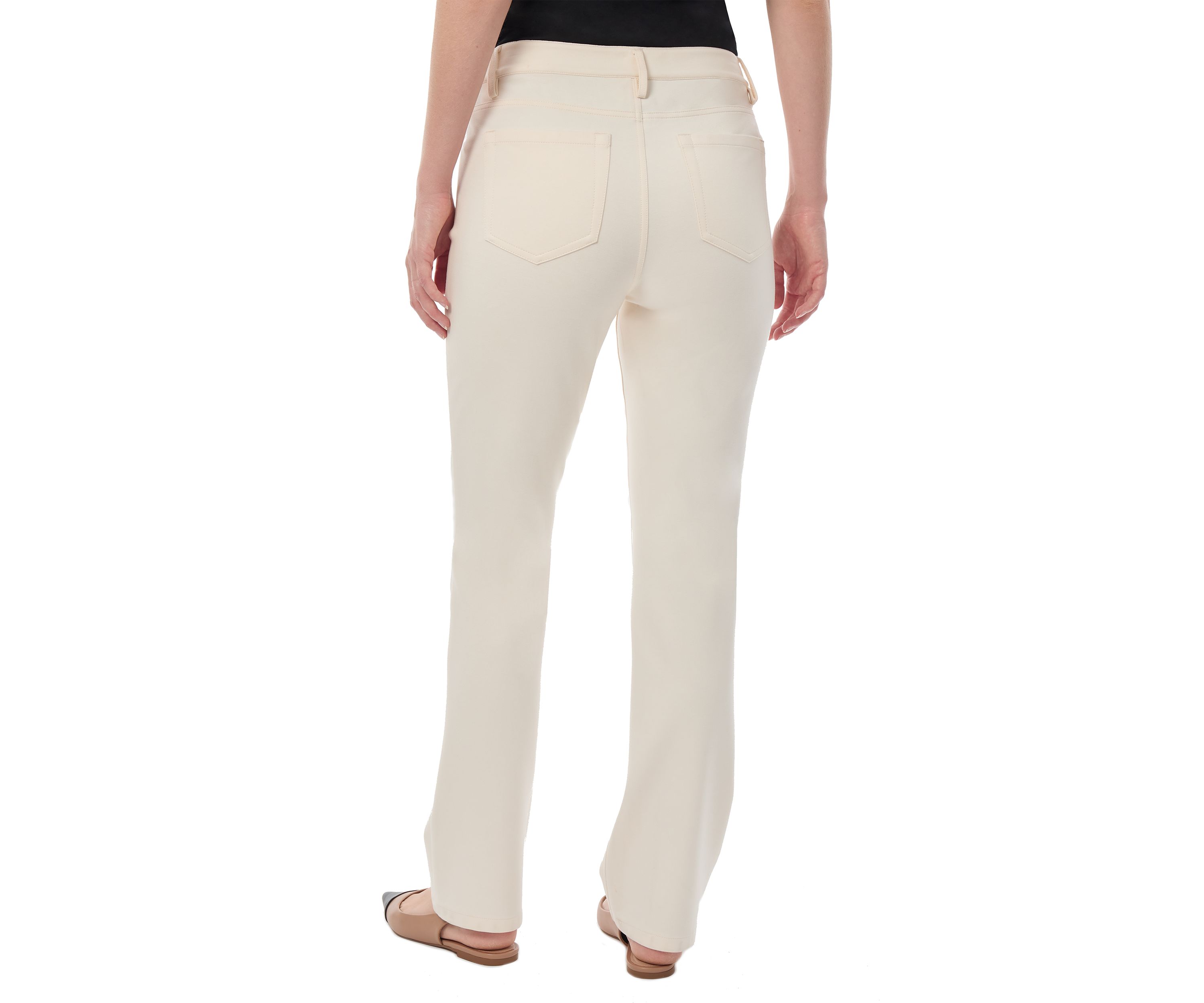 Petite Fly Front Lexington Straight Pants