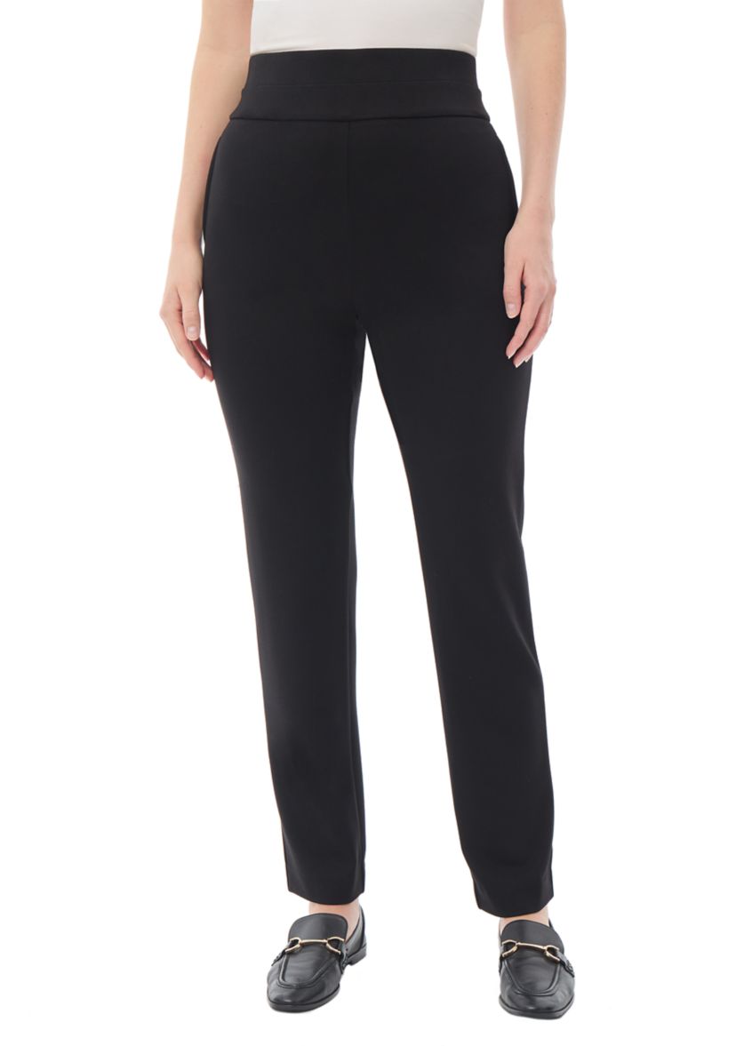Petite Pull On Serenity Knit Straight Pants