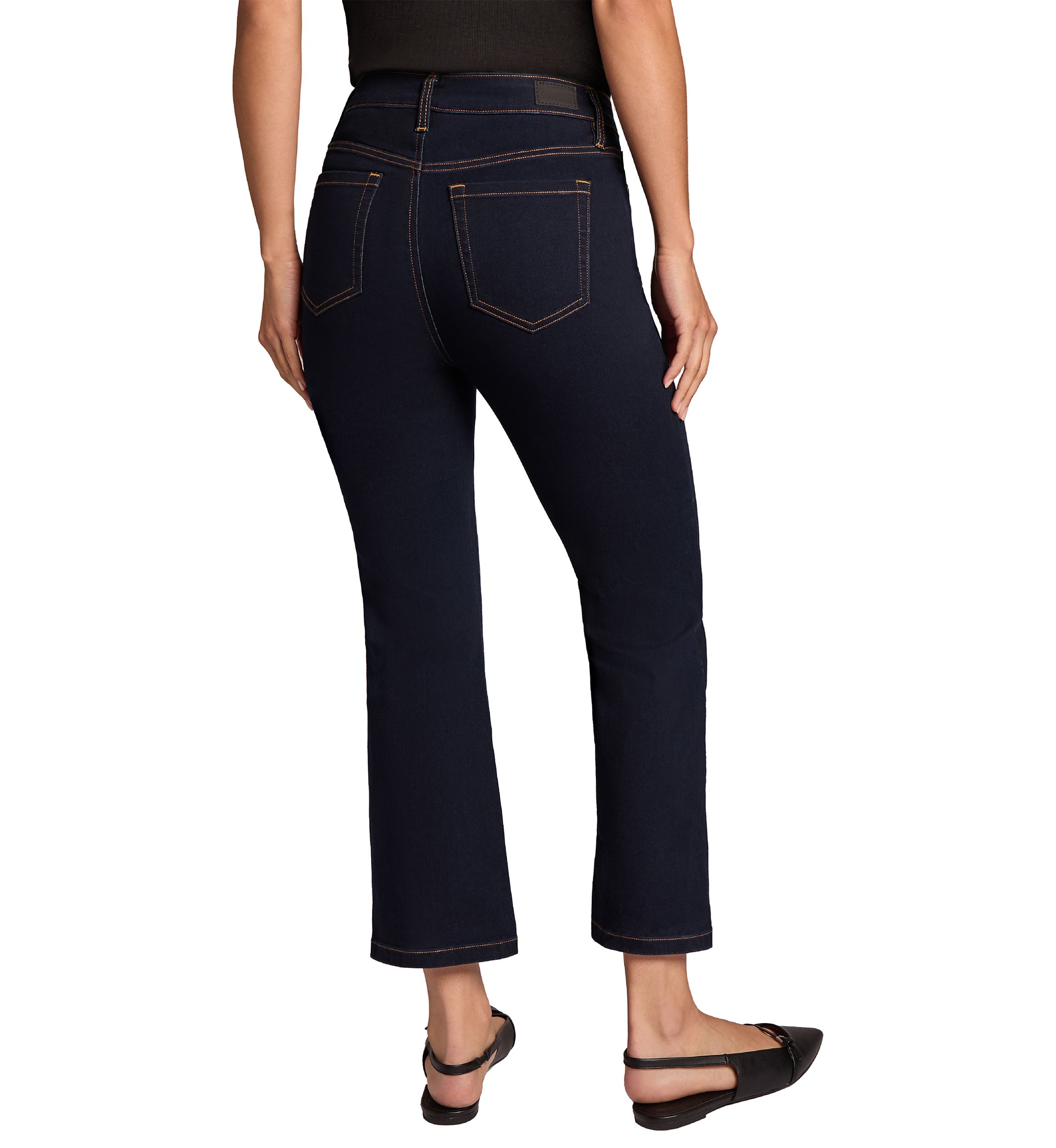 Petite Cropped Kick Flare Jeans
