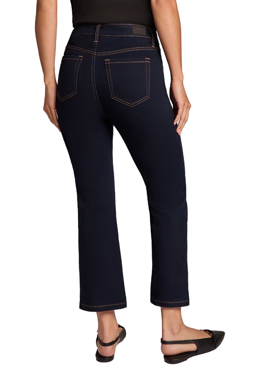 Petite Cropped Kick Flare Jeans
