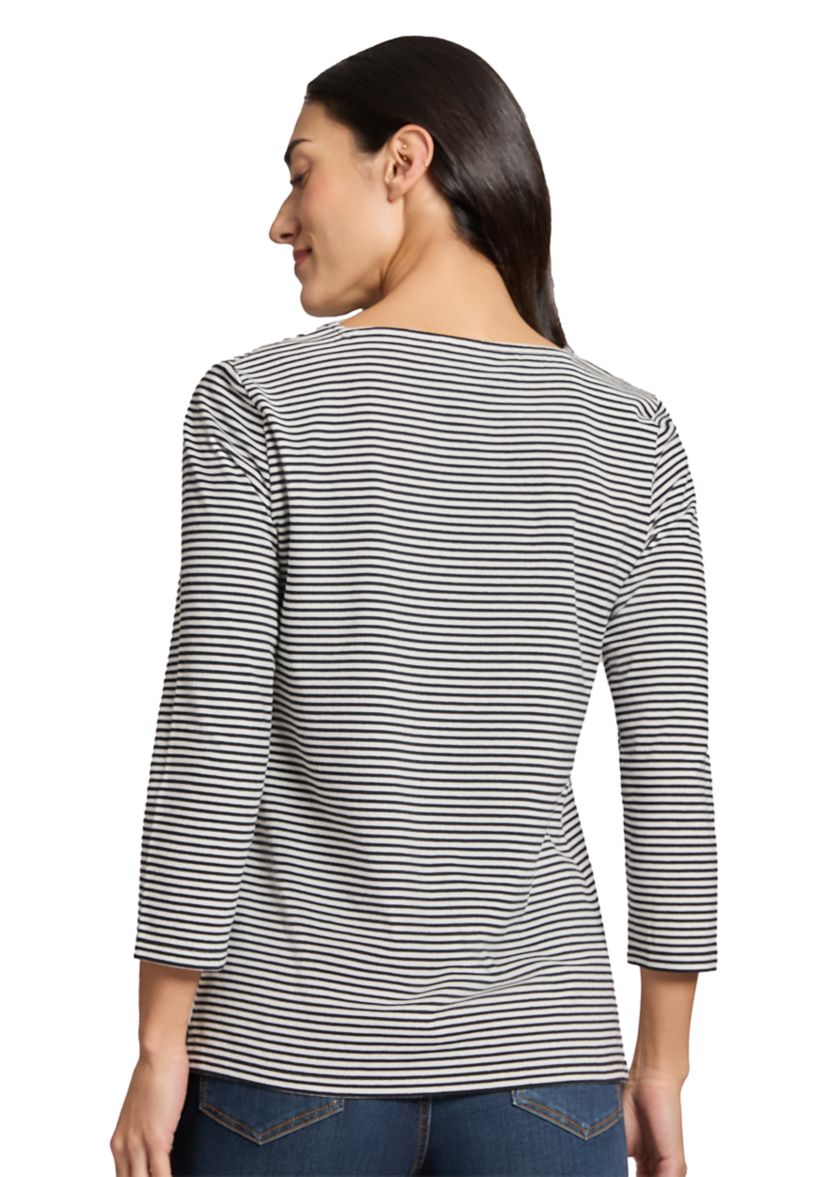 Womens Mini Feeder Stripe Square Neck Top