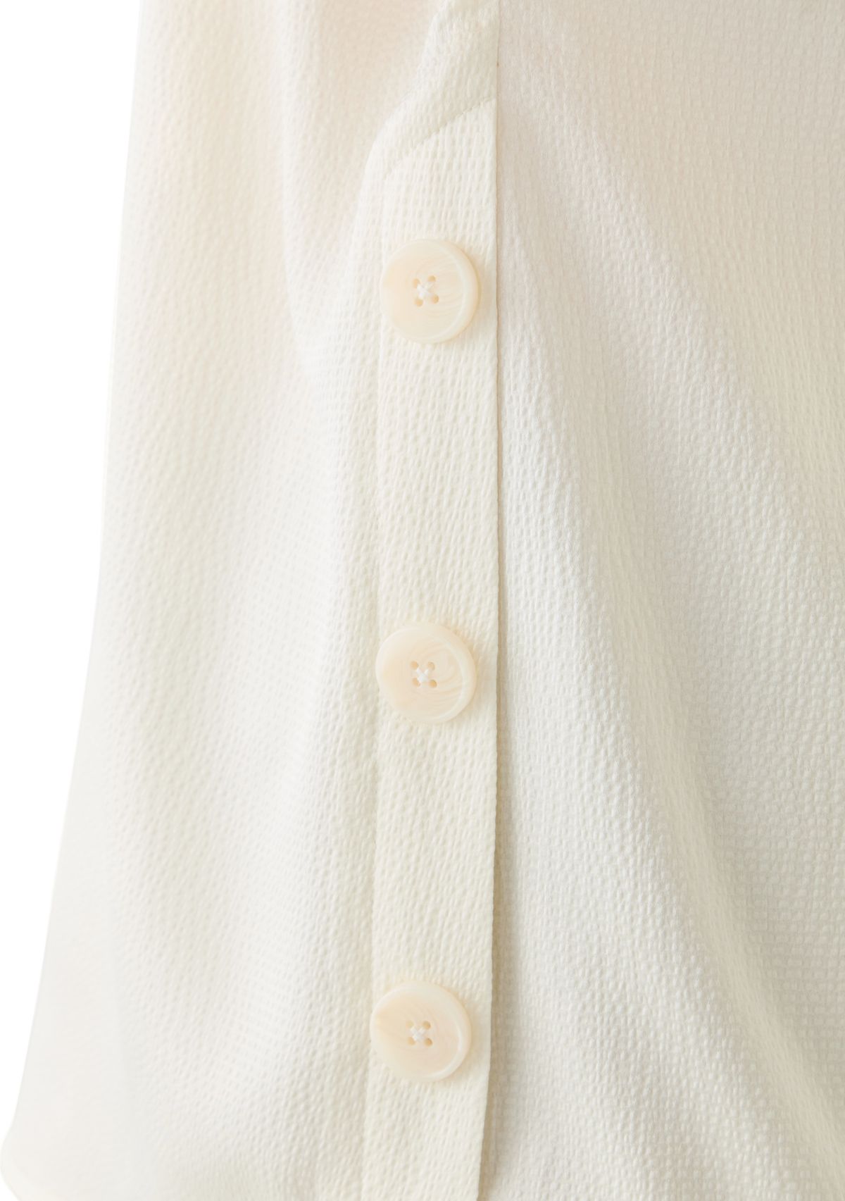 Plus Size Short Sleeve Side Button Blouse 