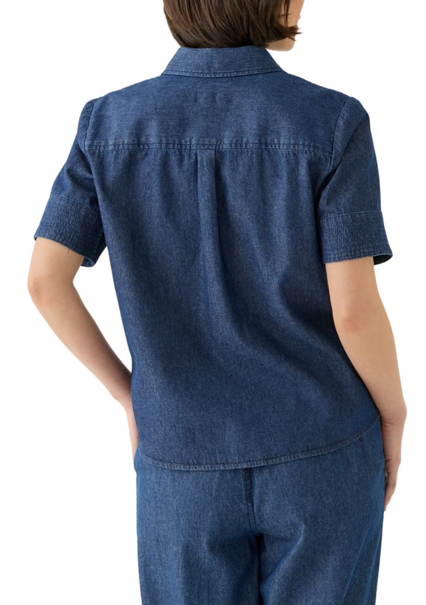 Petite Denim Button Up Shirt