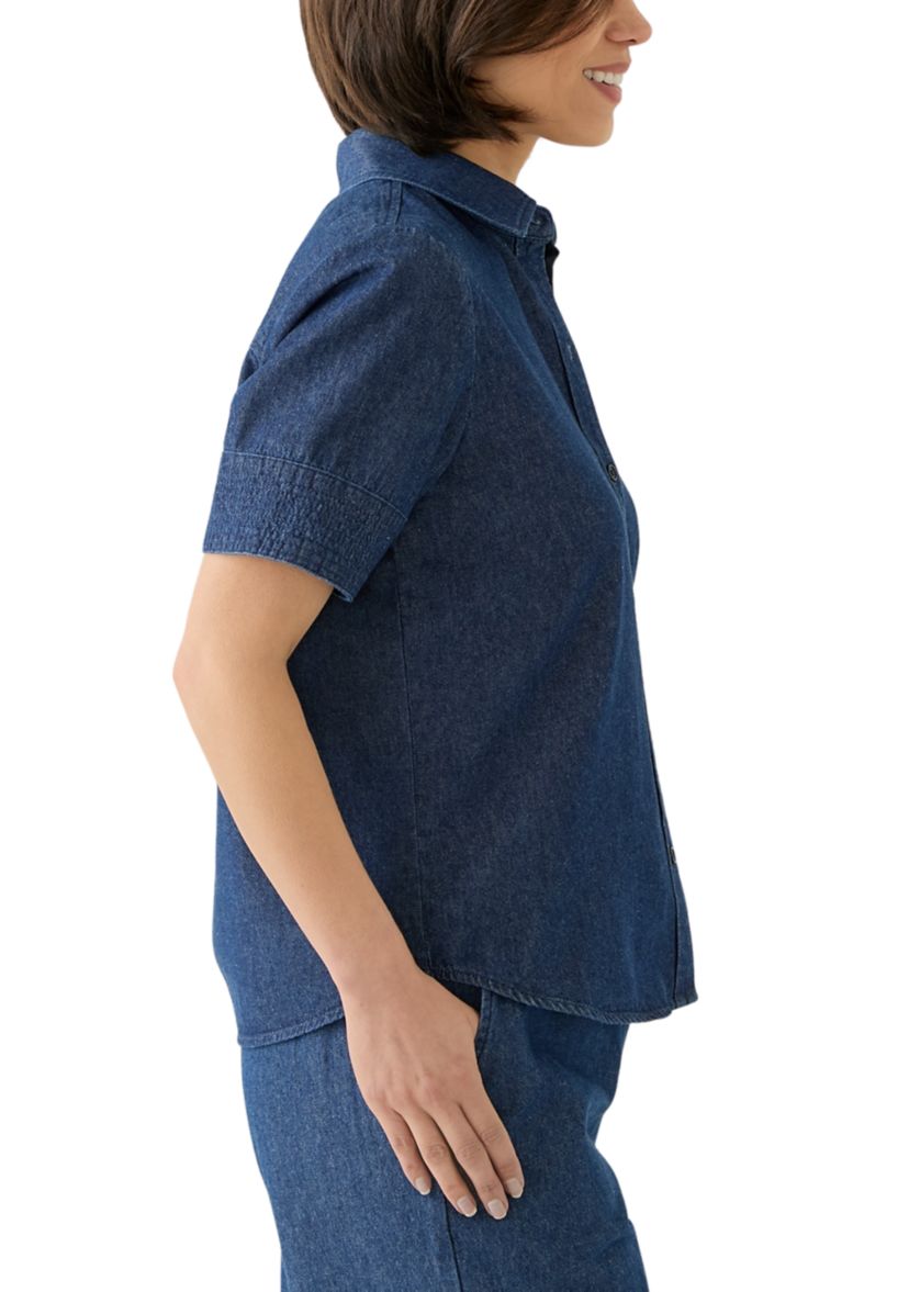 Petite Denim Button Up Shirt
