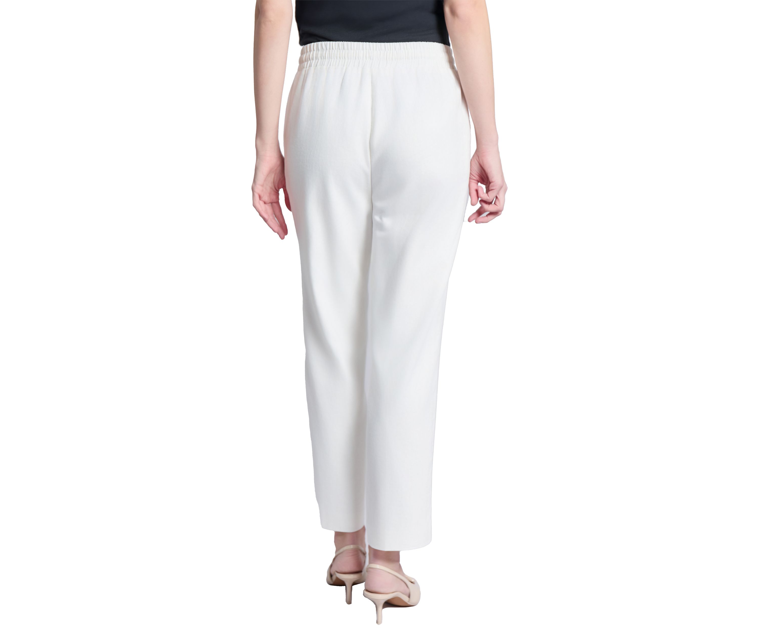 Womens Pull On D-String Welt Pocket Pants 