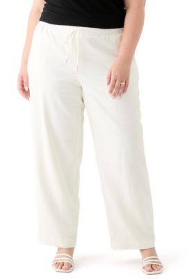 JONES NEW YORK Women's Plus Size D-String Welt Pocket Lined Pants