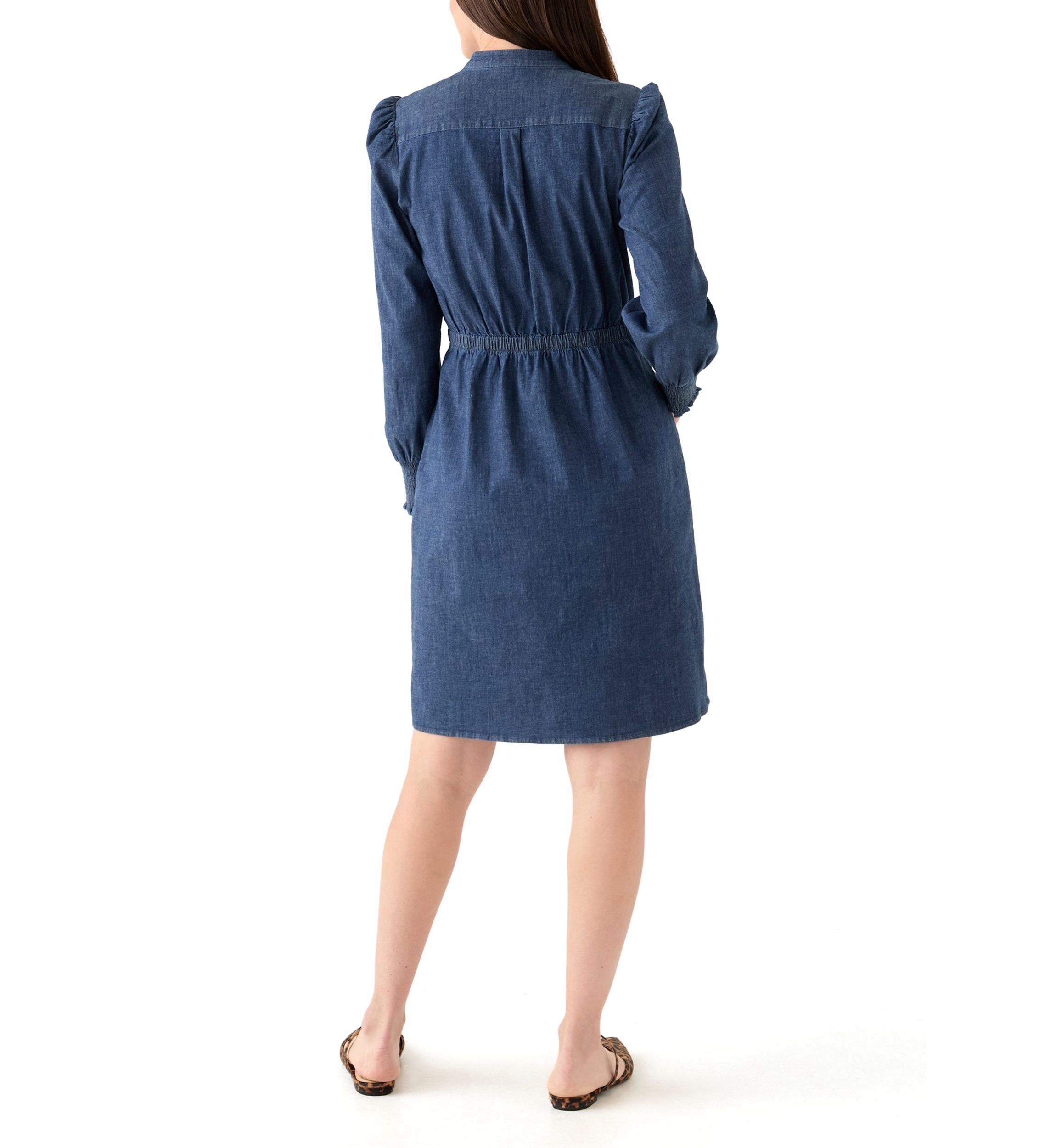 Womens Smocked Shoulder Dress