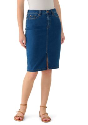 JONES NEW YORK Women's Pencil Denim Skirt, 14