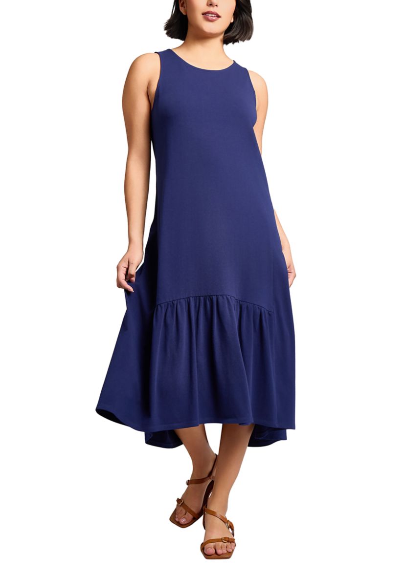 Womens High Low Dress with Ruffle Hem
