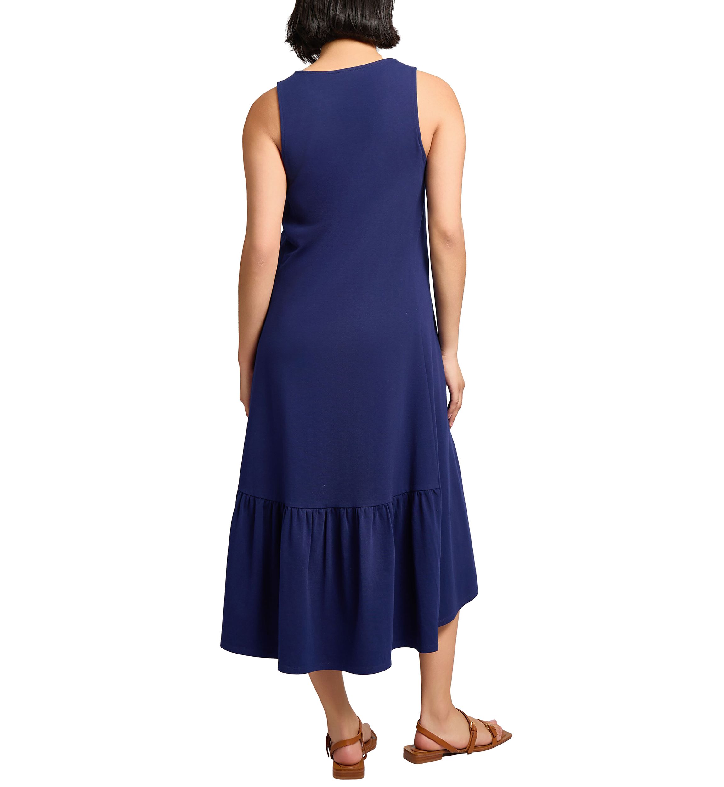 Womens High Low Dress with Ruffle Hem
