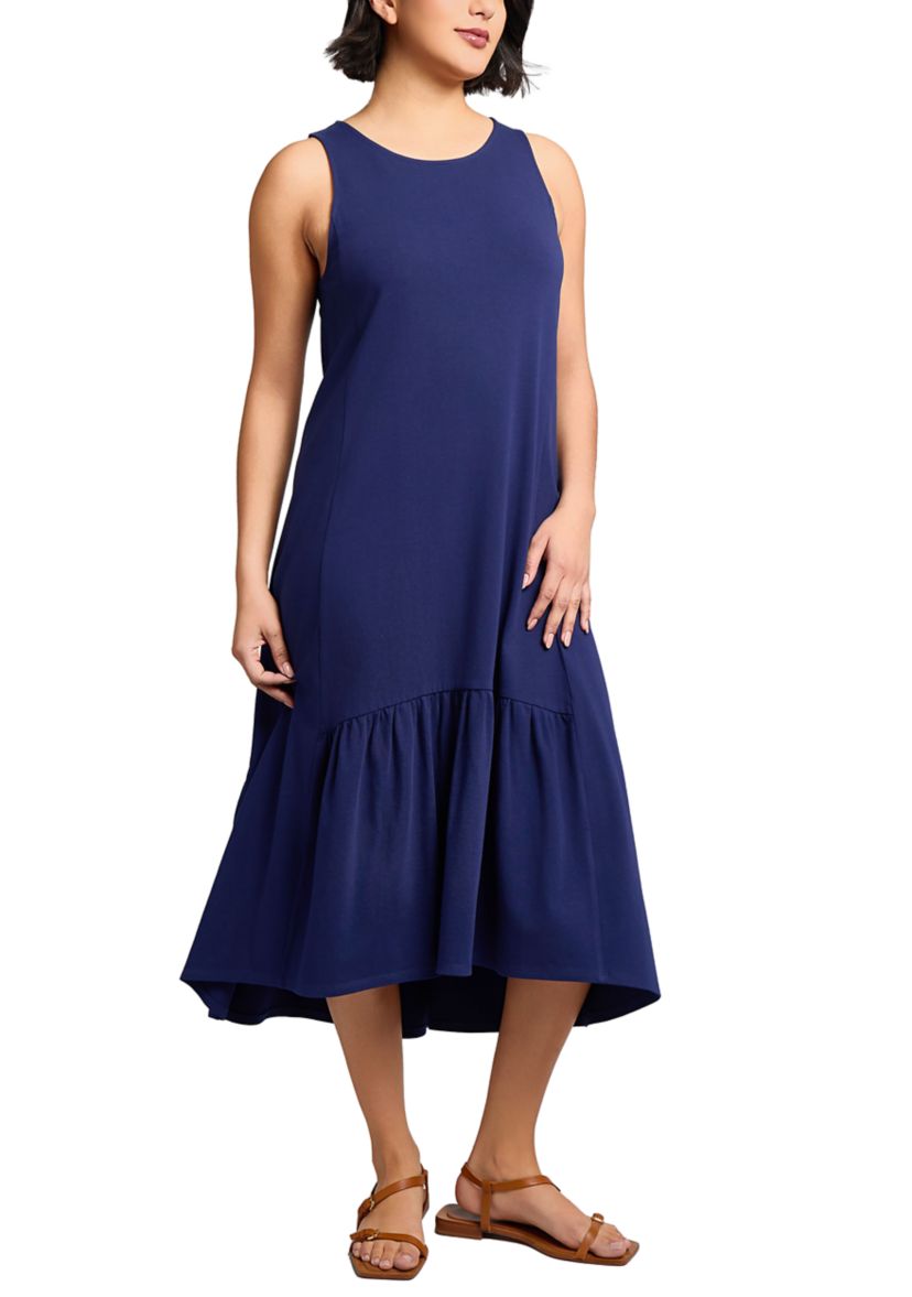 Womens High Low Dress with Ruffle Hem