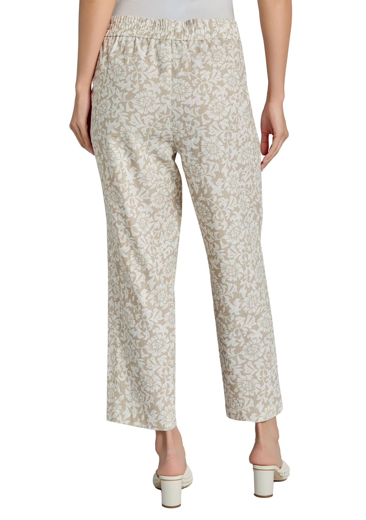Petite Pull On Slash Pocket Cropped Pants