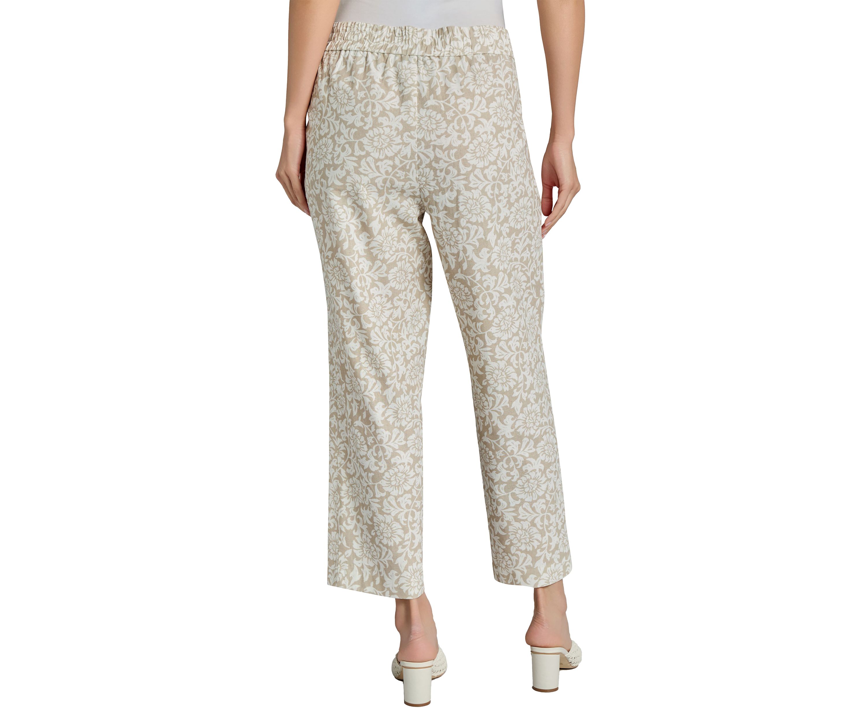 Petite Pull On Slash Pocket Cropped Pants