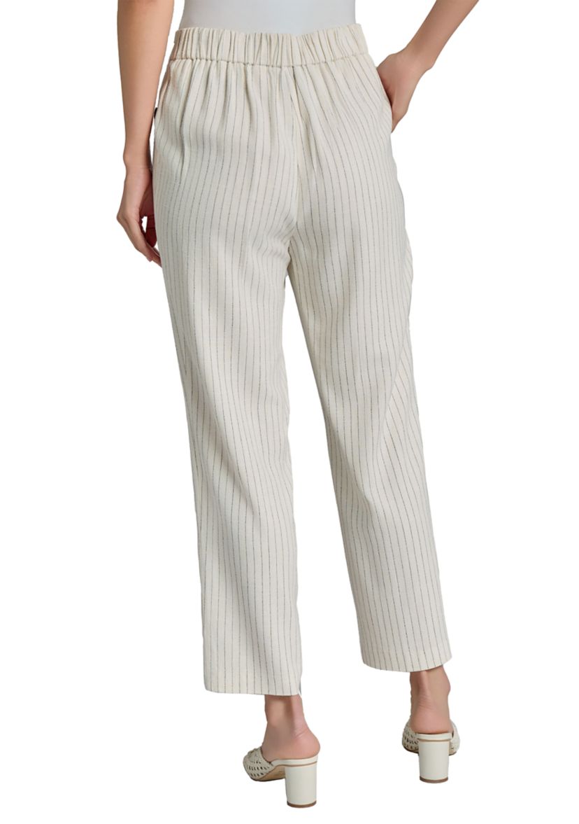 Fly Front Patch Pocket Straight Ankle Pants