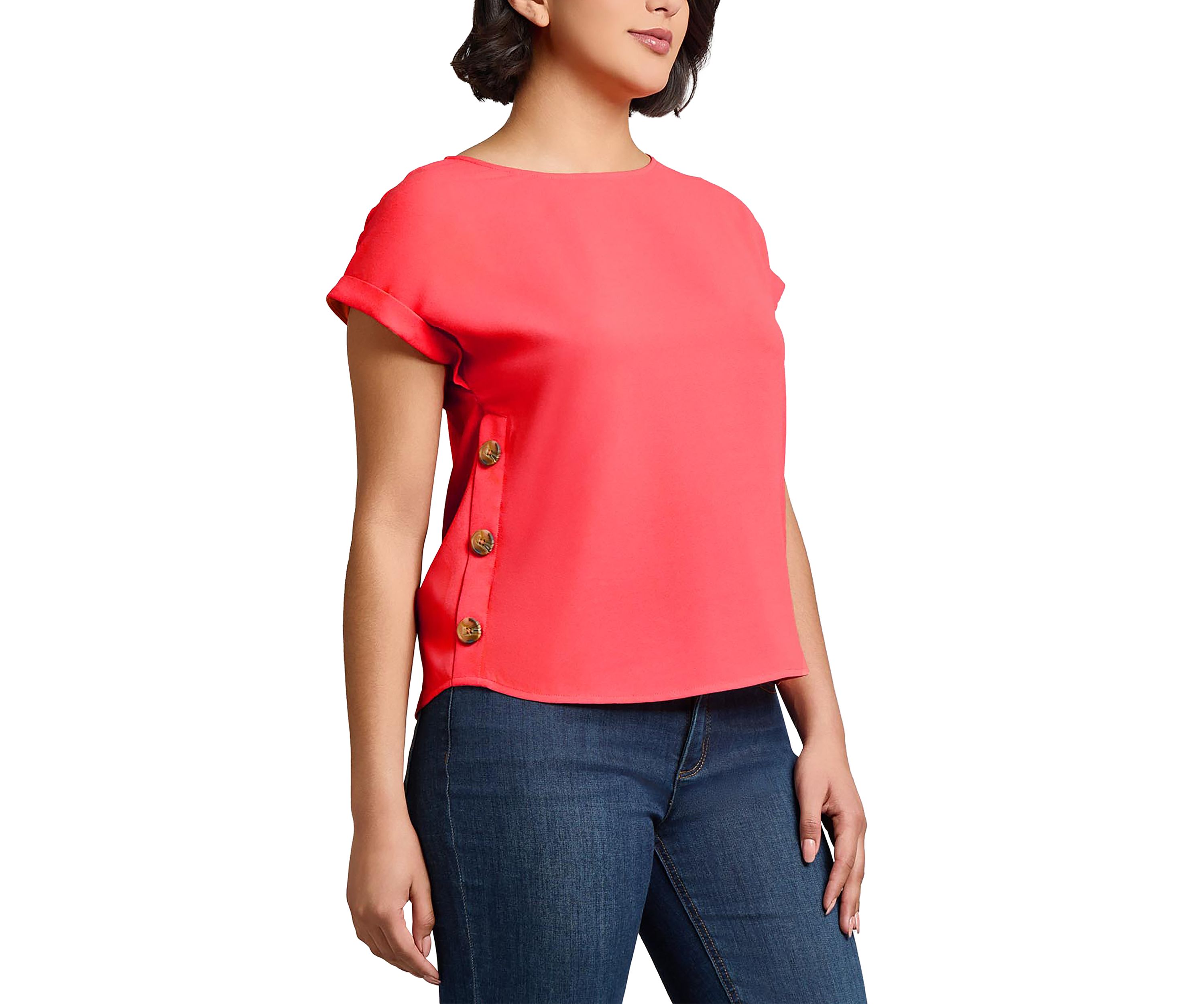 Womens Button Detail Blouse