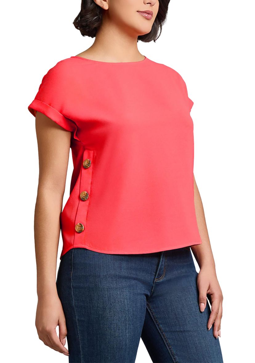 Womens Button Detail Blouse
