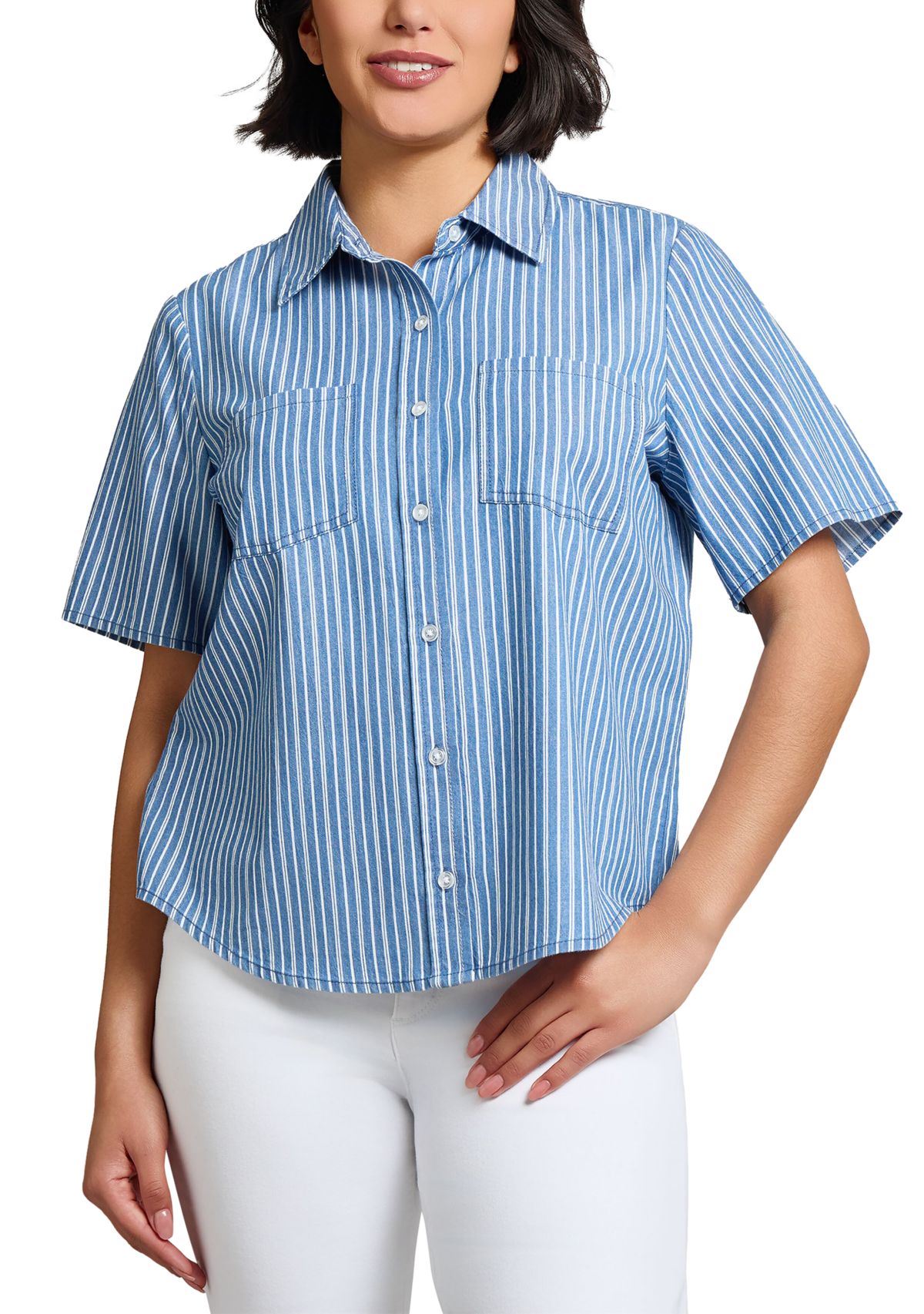 Womens Double Patch Pocket Shirt