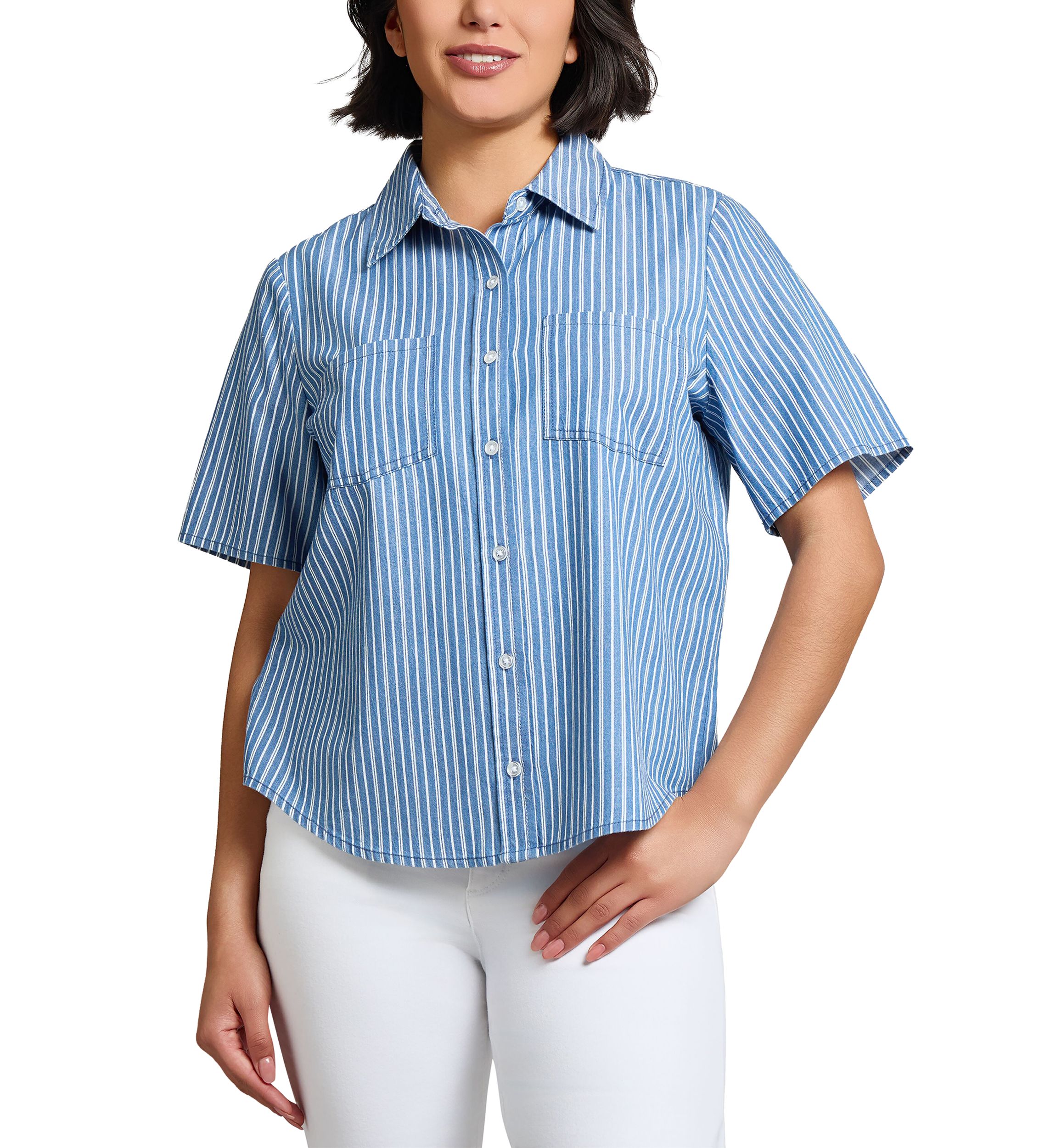 Womens Double Patch Pocket Shirt