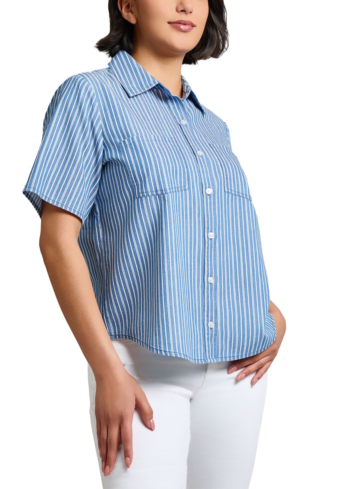 Womens Double Patch Pocket Shirt