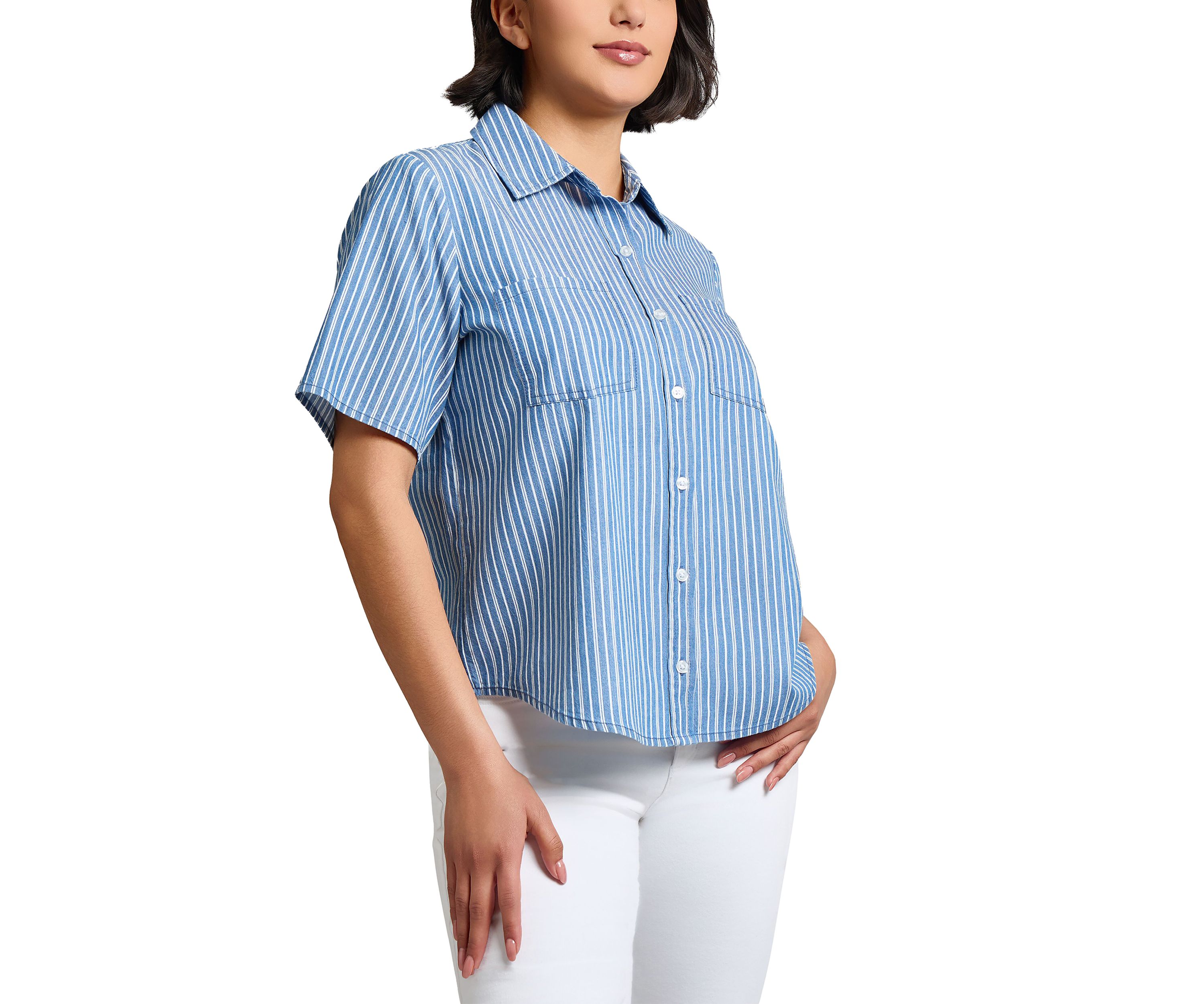 Womens Double Patch Pocket Shirt
